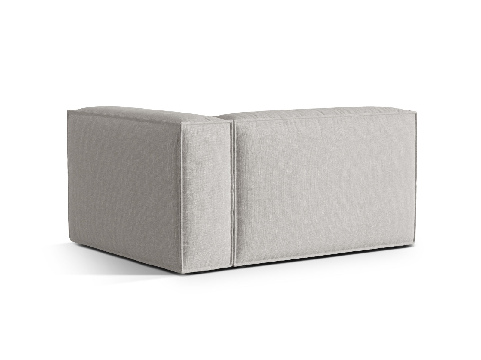Nuria Modular Sofa rechts 2 Sitzer in Light Grey präsentiert im Onlineshop von KAQTU Design AG. Modulares Sofa ist von Micadoni