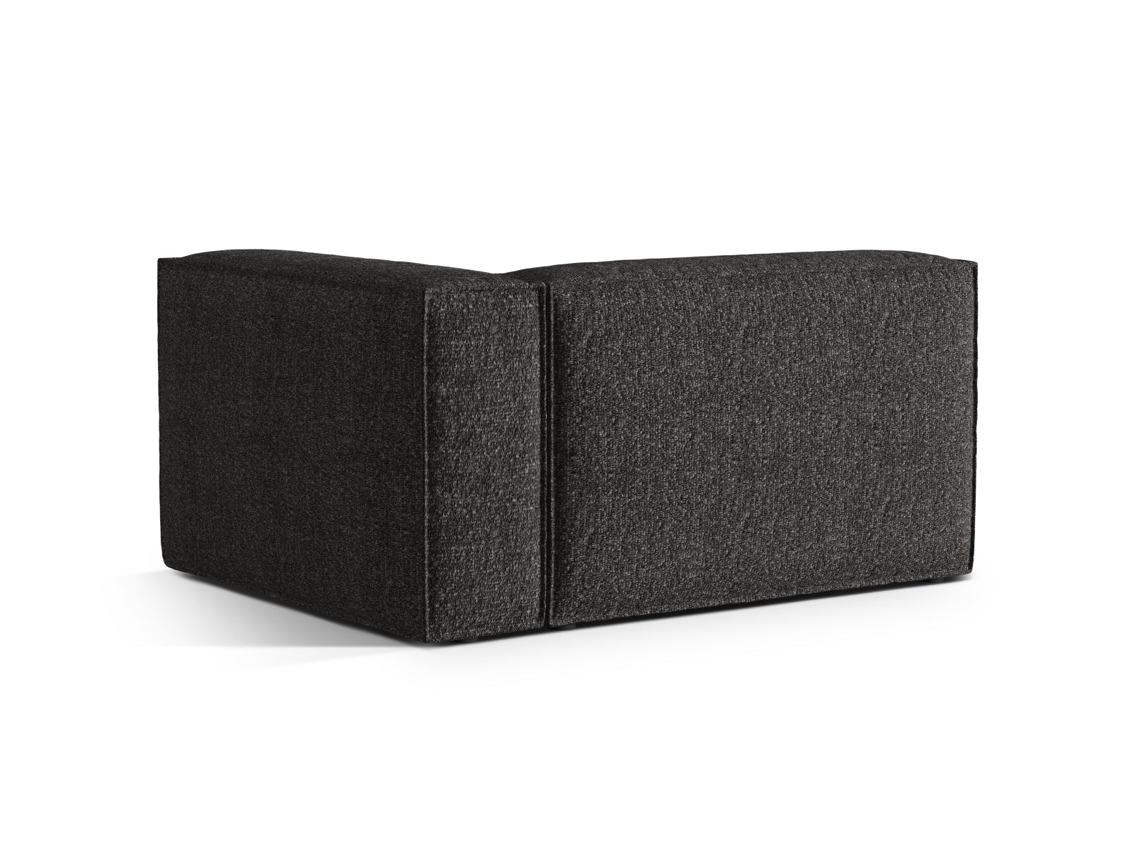 Elegantes Nuria Boucle 2-Sitzer Sofa in Anthrazit, ideal für moderne Wohnräume, präsentiert von Micadoni.