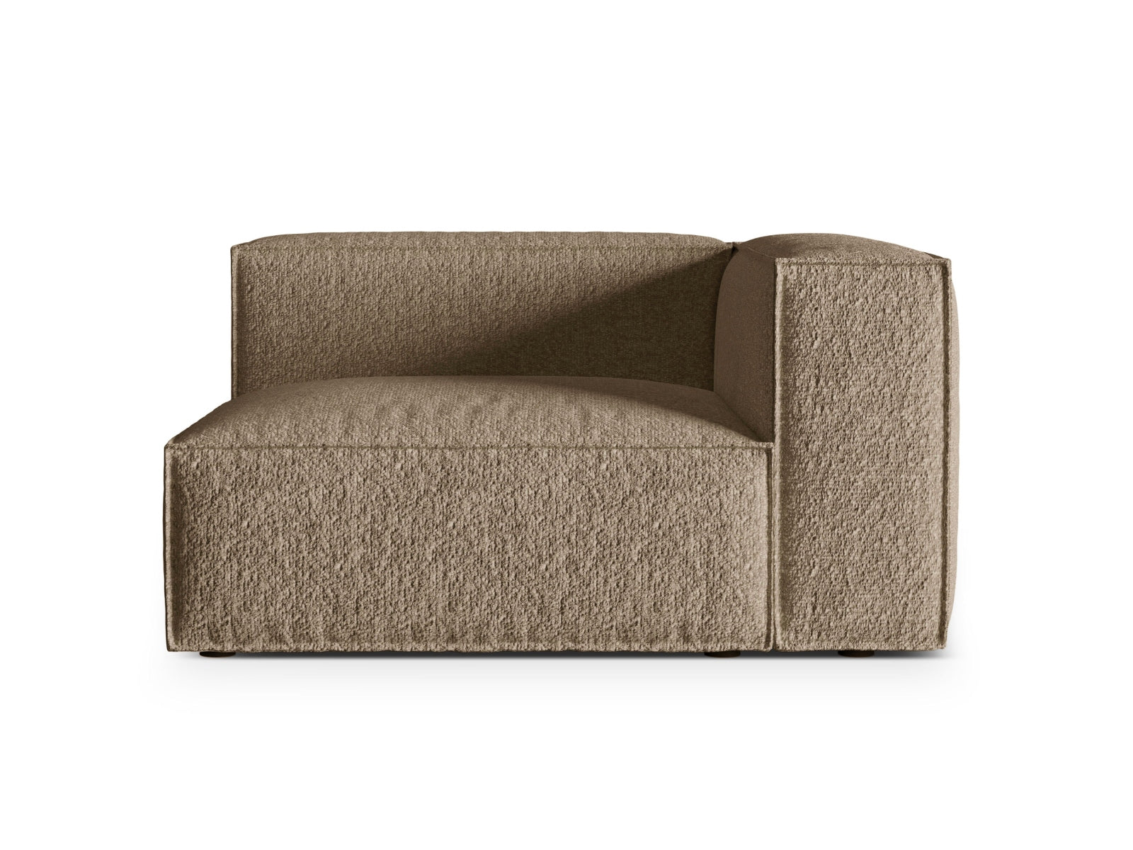 Nuria Boucle rechts Modular Sofa 2 Sitzer in Cappuccino-Monet präsentiert im Onlineshop von KAQTU Design AG. Modulares Sofa ist von Micadoni