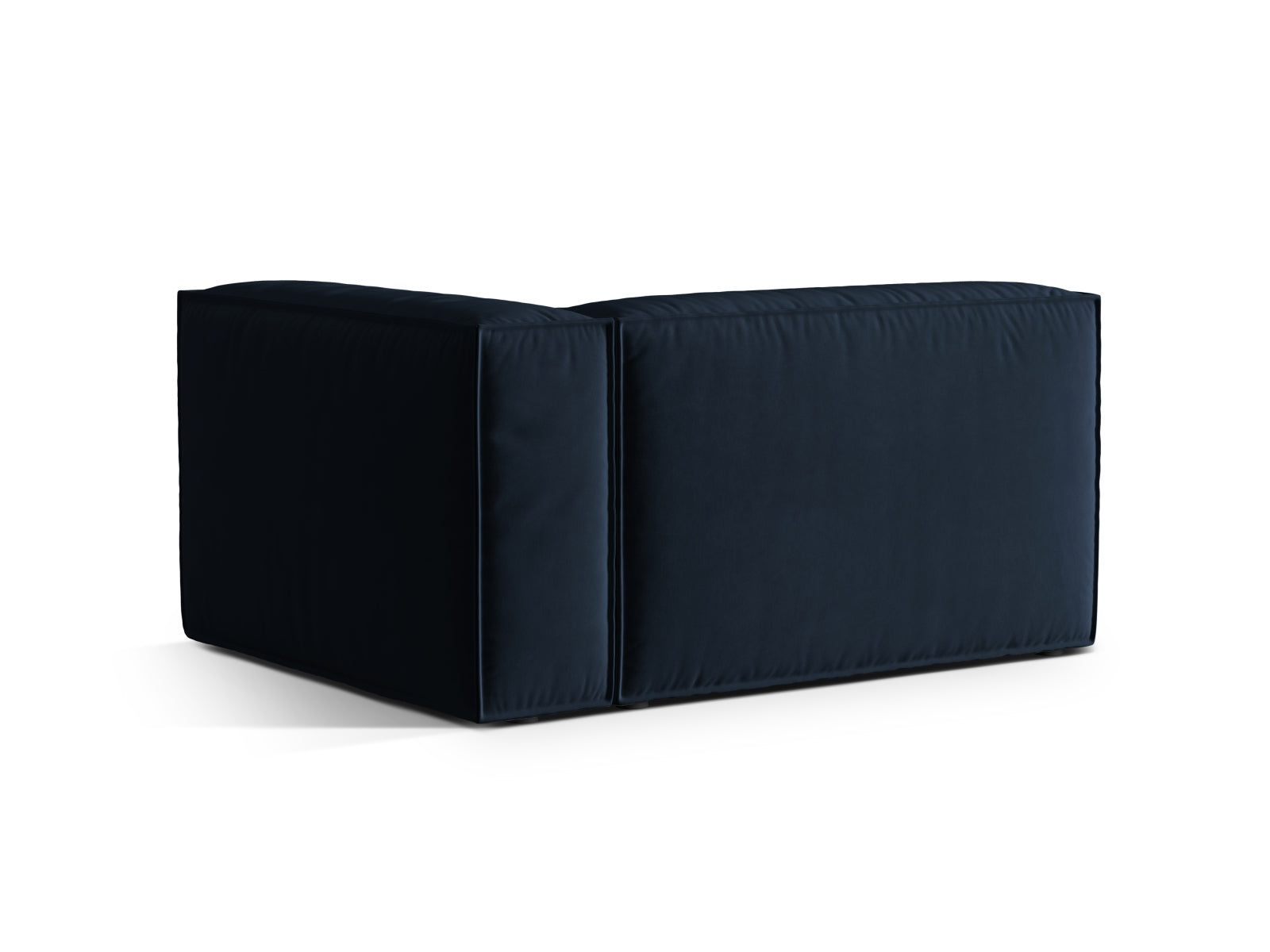 Nuria Velour Modular Sofa rechts 2 Sitzer in Dark Blue präsentiert im Onlineshop von KAQTU Design AG. Modulares Sofa ist von Micadoni