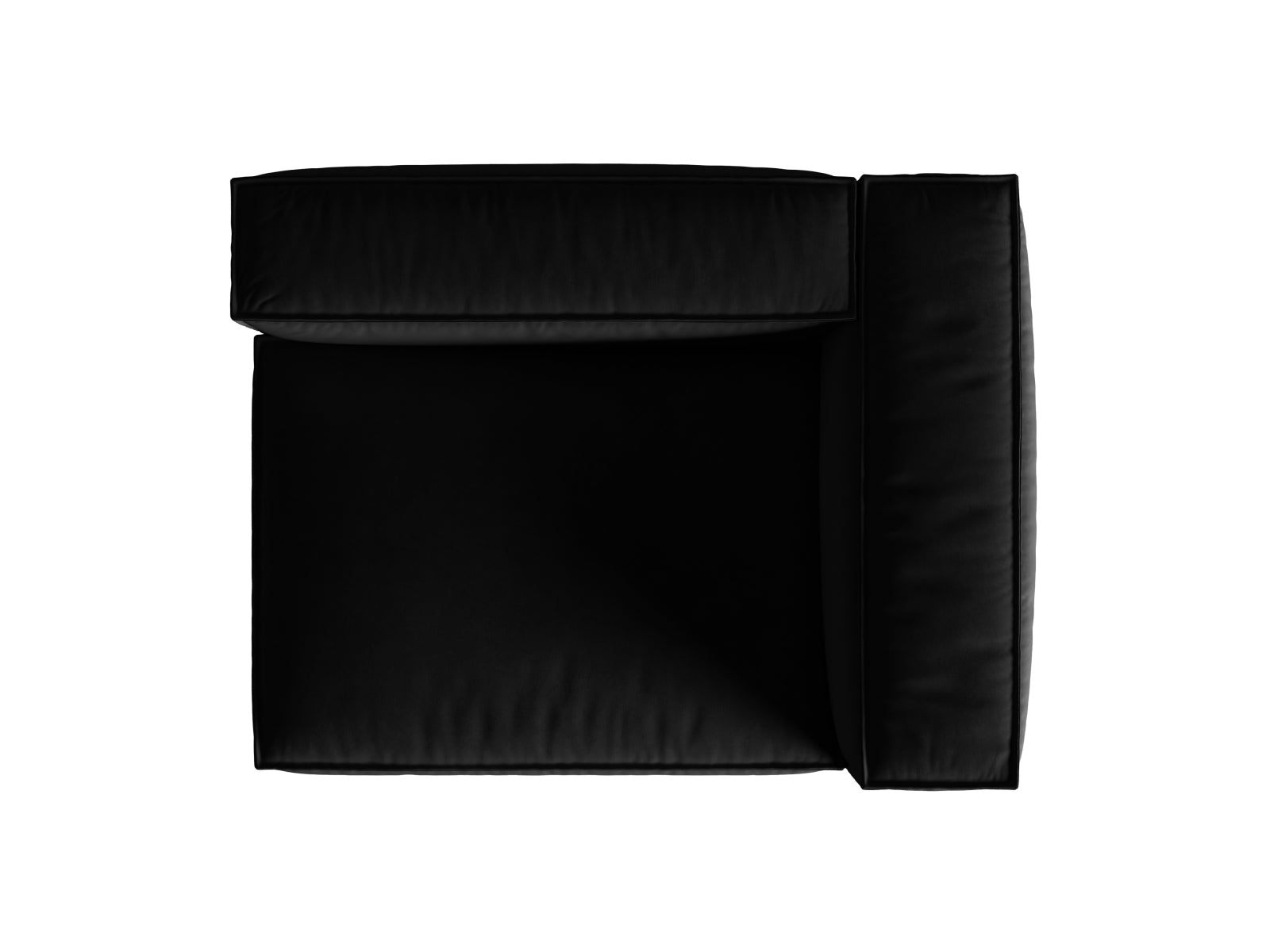 Nuria Velour Modular Sofa rechts 2 Sitzer in Black präsentiert im Onlineshop von KAQTU Design AG. Modulares Sofa ist von Micadoni