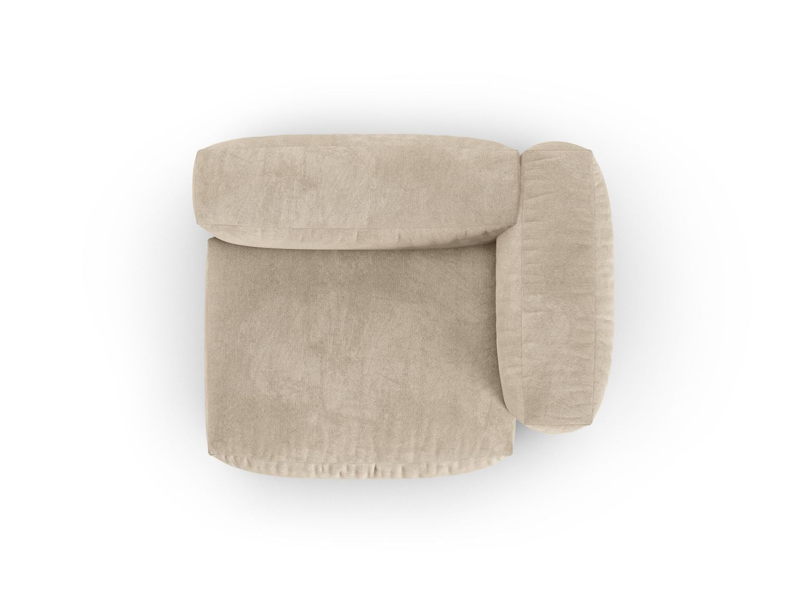 Stilvolles 1-Sitzer Sofa Martina Wide XL in sanftem Beige, perfekt für zeitgemäße Einrichtung und vielseitige Raumlösungen.