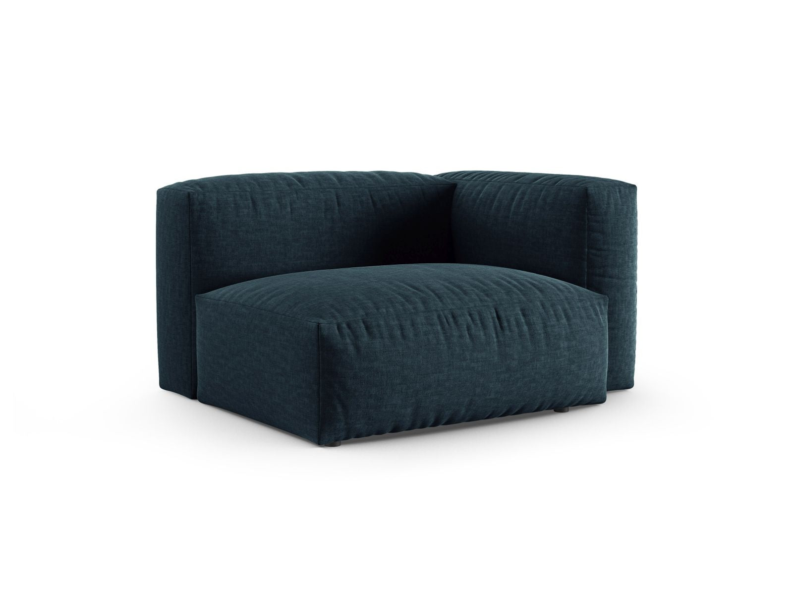 Elegantes 1-Sitzer Sofa Martina Wide XL in Blue Jeans-Boston, ideal für moderne Wohnräume. Teil der modularen Sofa-Kollektion von Micadoni.
