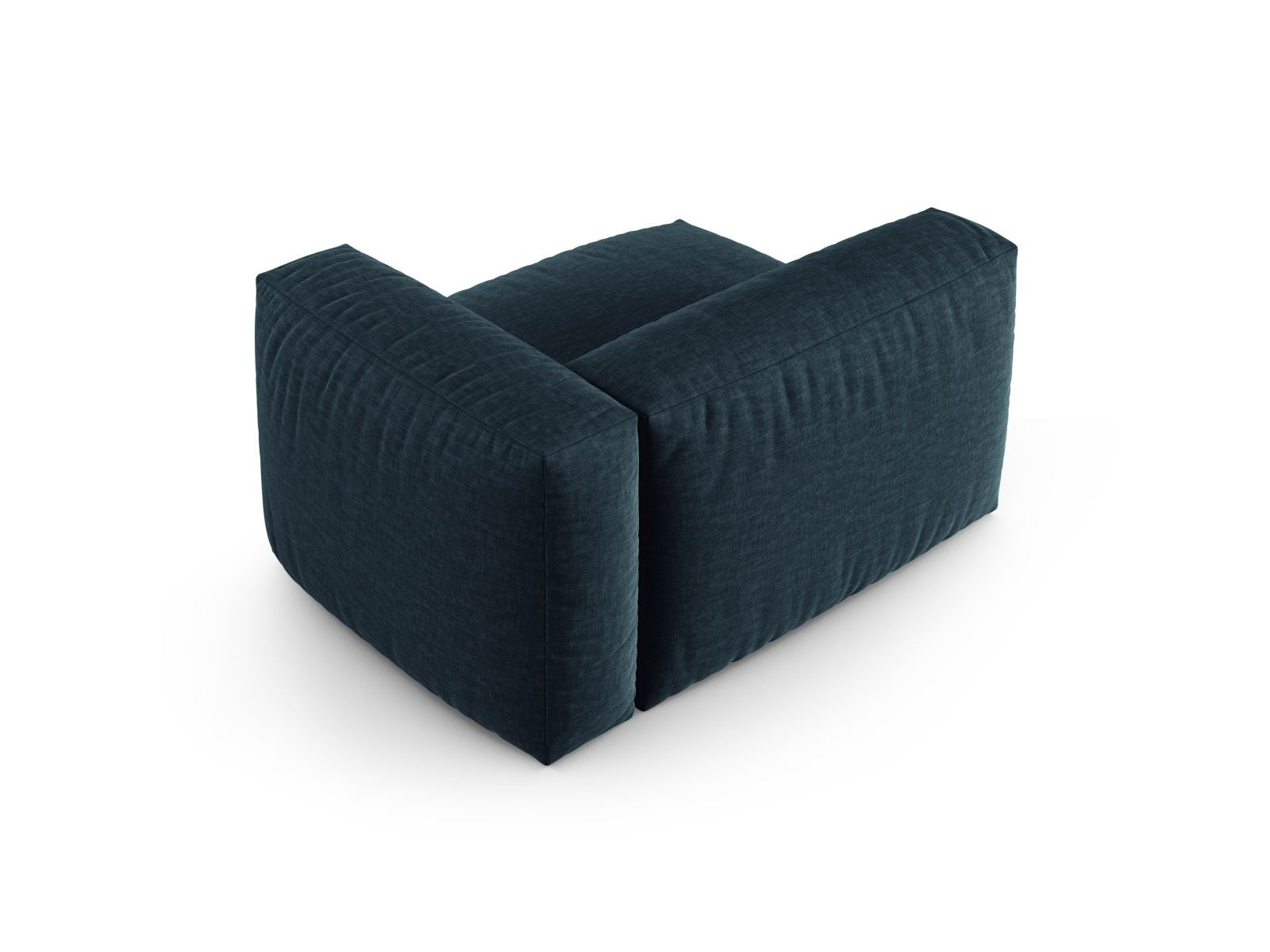 Elegantes 1-Sitzer Sofa Martina Wide XL in Blue Jeans-Boston, ideal für moderne Wohnkonzepte und flexible Raumgestaltung.