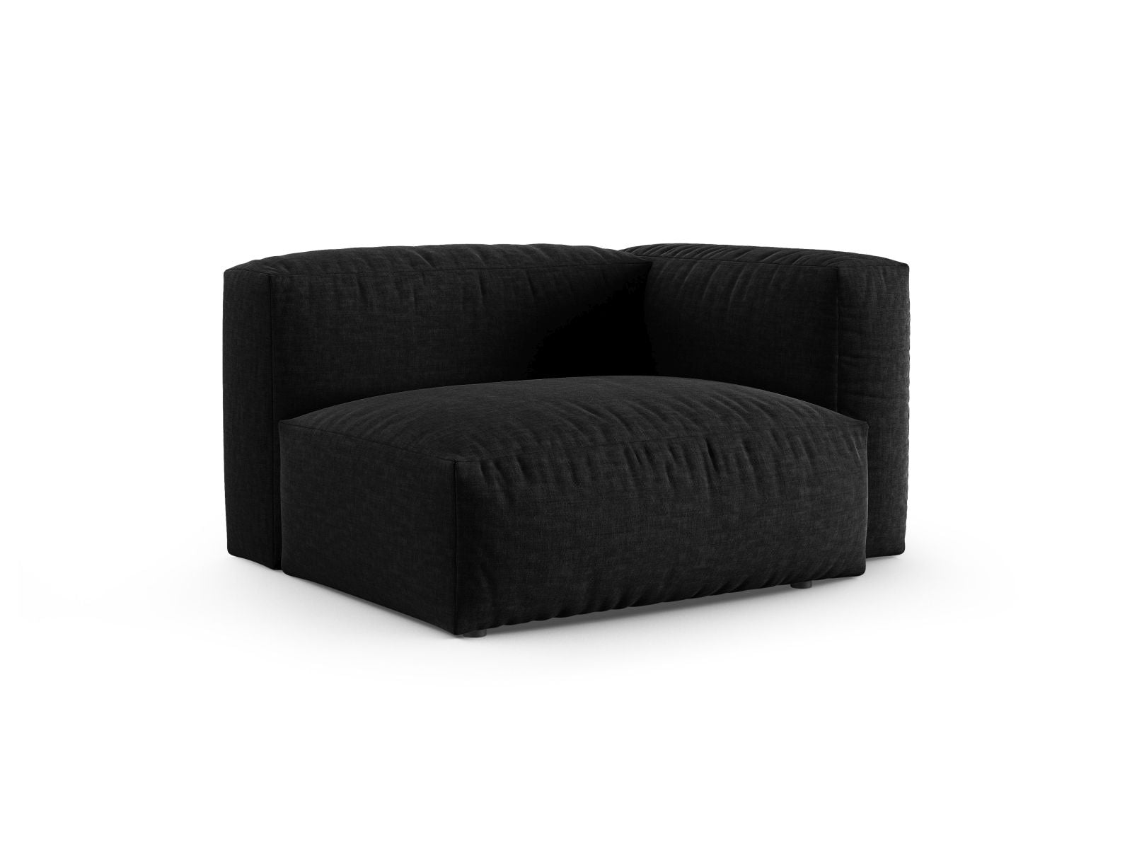 Elegantes 1-Sitzer Sofa Martina Wide XL in Schwarz, ideal für moderne Wohnräume. Teil der modularen Sofa-Kollektion von Micadoni.