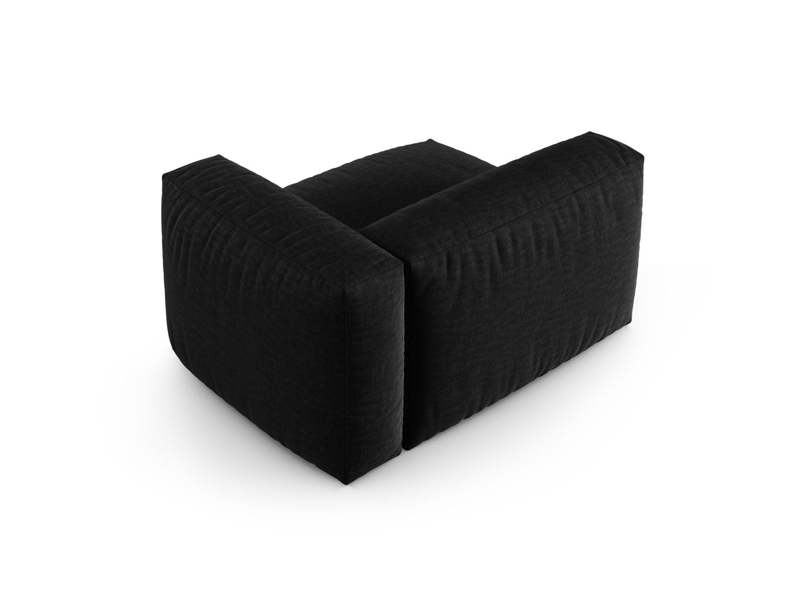 Elegantes 1-Sitzer Sofa Martina Wide XL in Schwarz, ideal für moderne Wohnräume. Flexibles, modulares Design für individuelle Gestaltung.