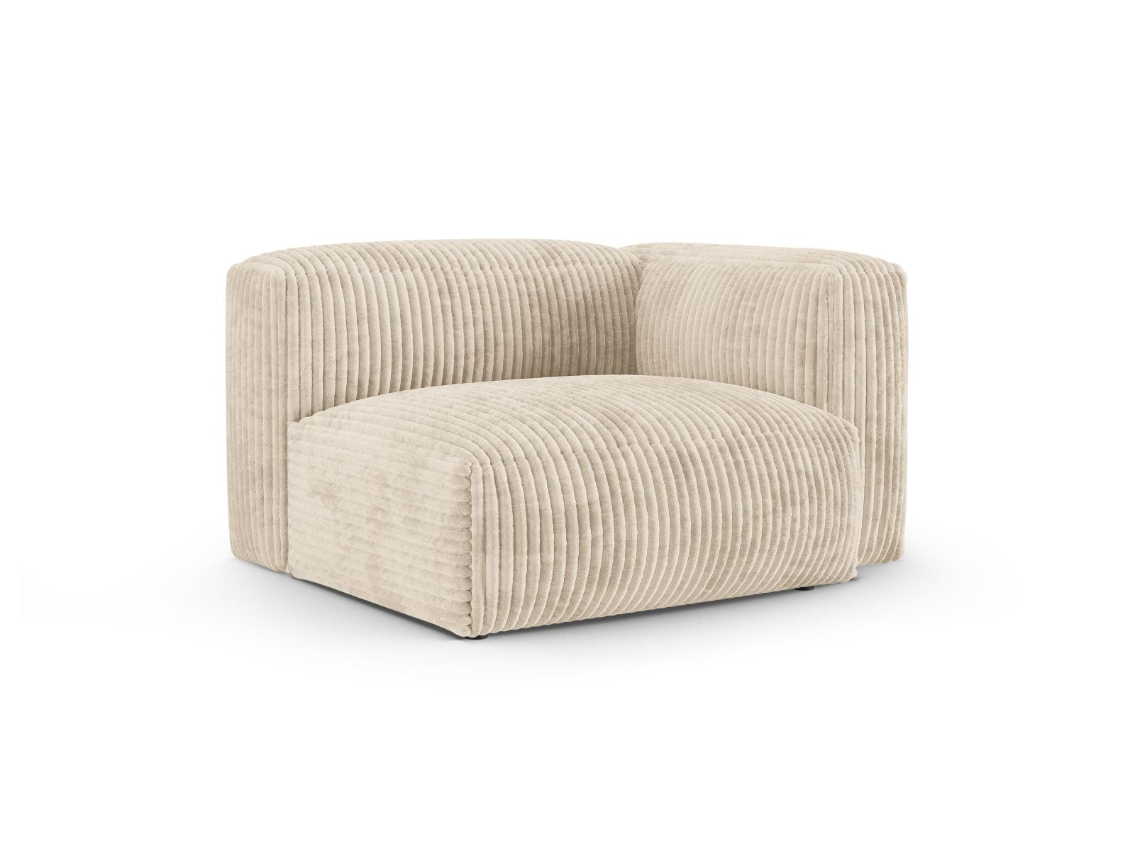 Elegantes 1-Sitzer Sofa Martina Wide XL in hellem Beige, ideal für moderne Wohnräume. Teil der modularen Sofa-Kollektion von Micadoni.