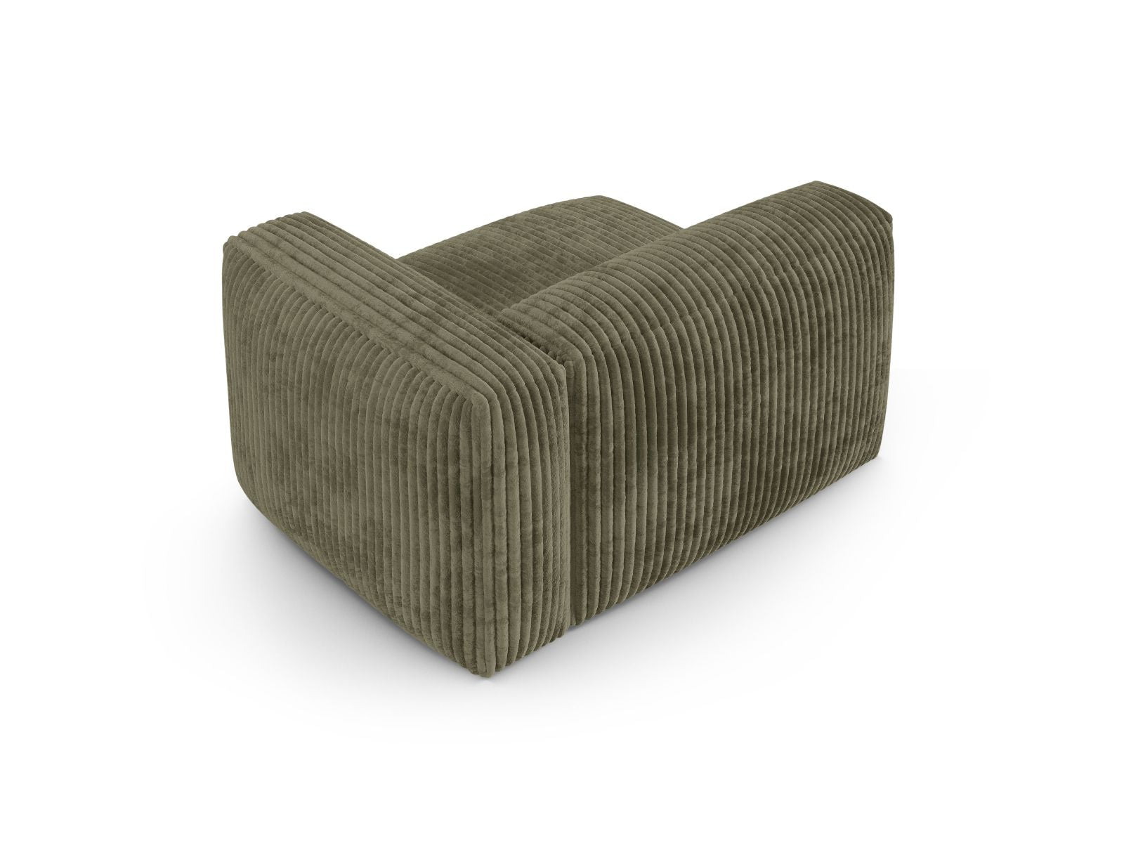 Elegantes 1-Sitzer Sofa Martina Wide XL in Moss Green-Tilia, ideal für moderne Wohnräume und flexible Gestaltungsmöglichkeiten.