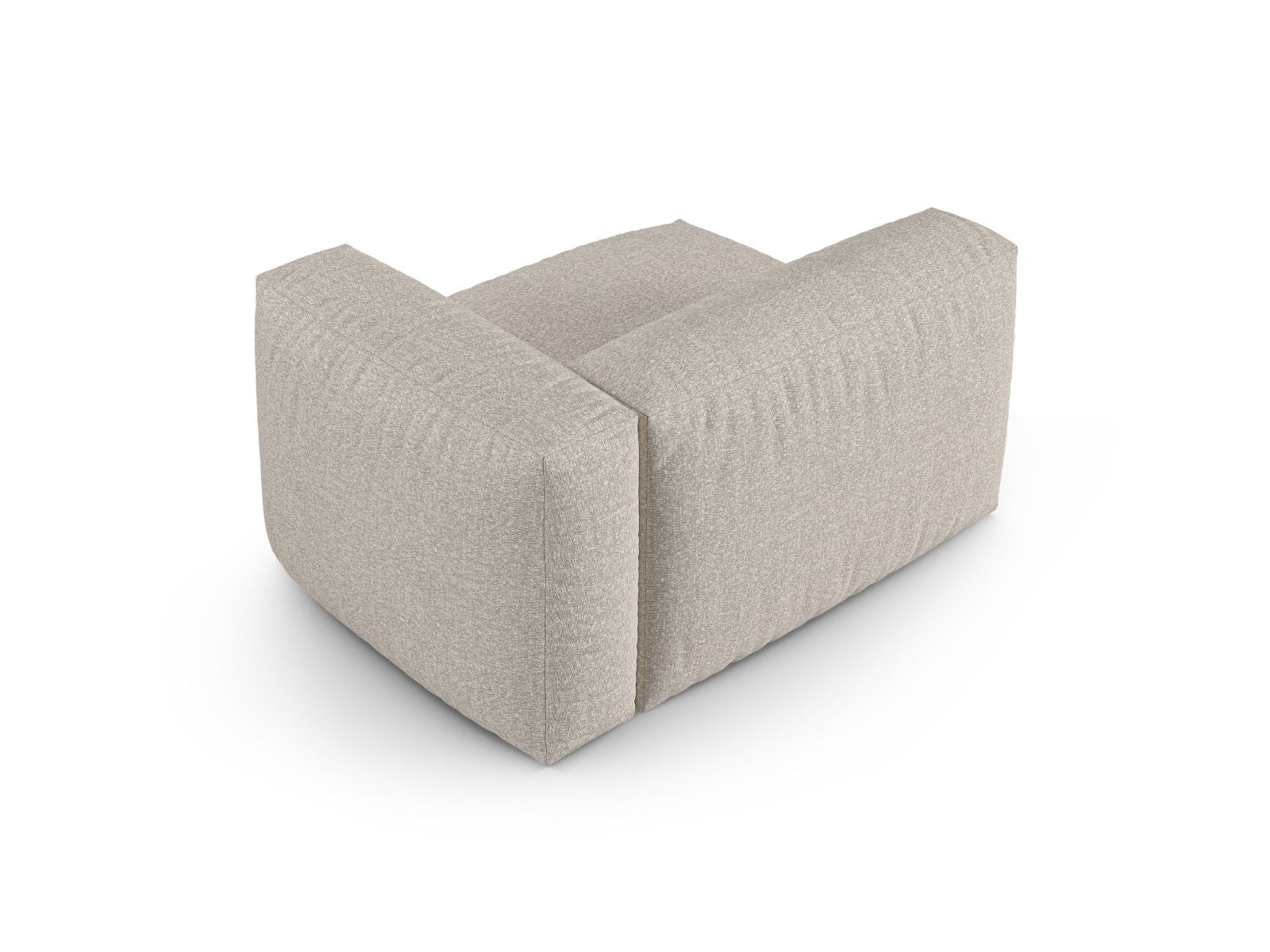 Beige 1-Sitzer Sofa Martina Wide XL rechts, stilvolles modulares Design von Micadoni, ideal für moderne Wohnräume und gemütliche Atmosphäre.
