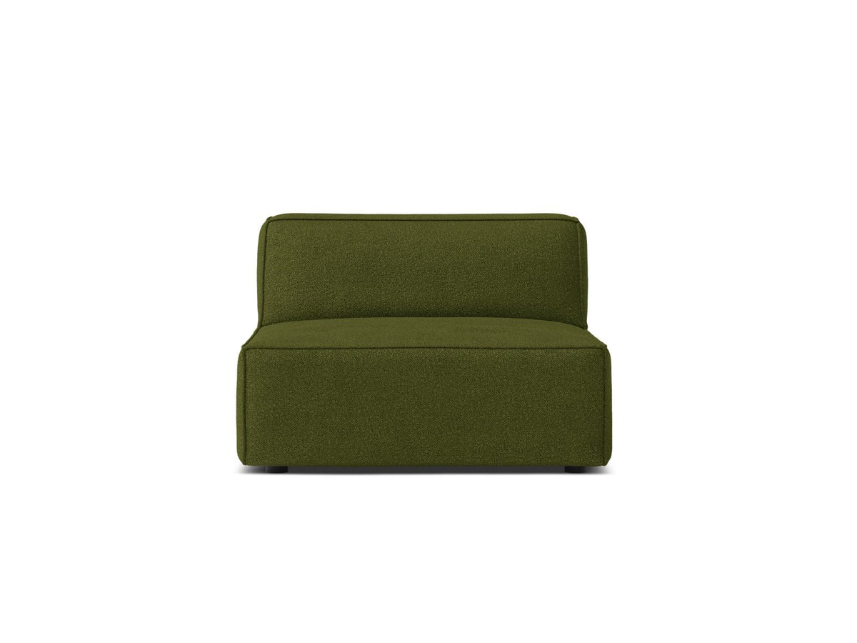 1-Sitzer Modul Armless Jodie in Dark Olive Green-Baloo präsentiert im Onlineshop von KAQTU Design AG. Modulares Sofa ist von Micadoni