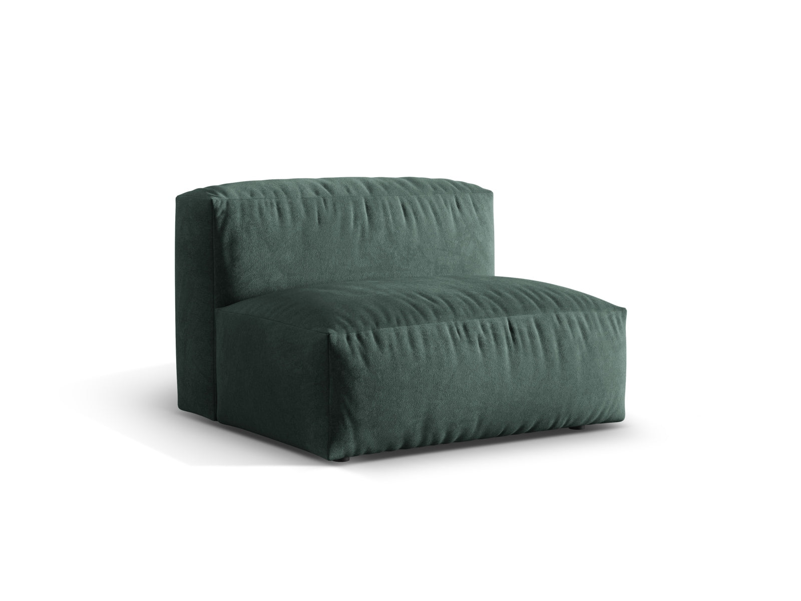 Entdecken Sie den Martina Velour Modul Armless 1 Sitzer von Micadoni – ideal für kompakte Wohnräume. Stilvolles Design und optimaler Komfort vereint!