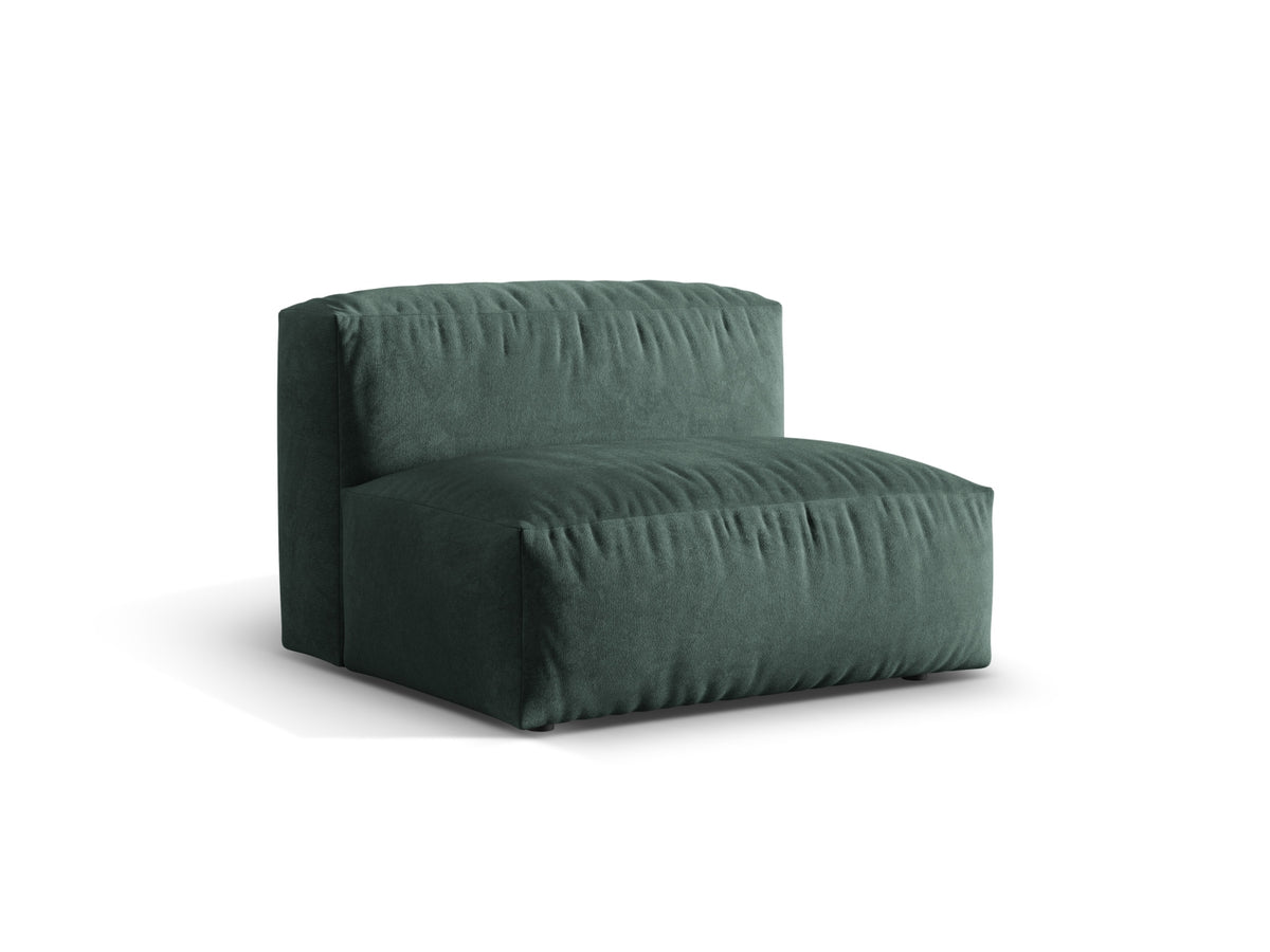 Martina Modul Armless 1 Sitzer in Petrol-Vogue präsentiert im Onlineshop von KAQTU Design AG. Modulares Sofa ist von Micadoni
