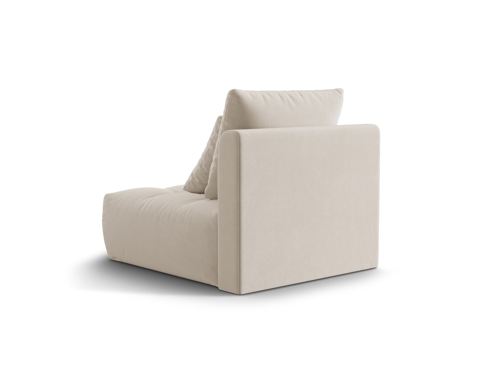 Bloom Velour Modul Armless 1 Sitzer in Ecru präsentiert im Onlineshop von KAQTU Design AG. Modulares Sofa ist von Micadoni