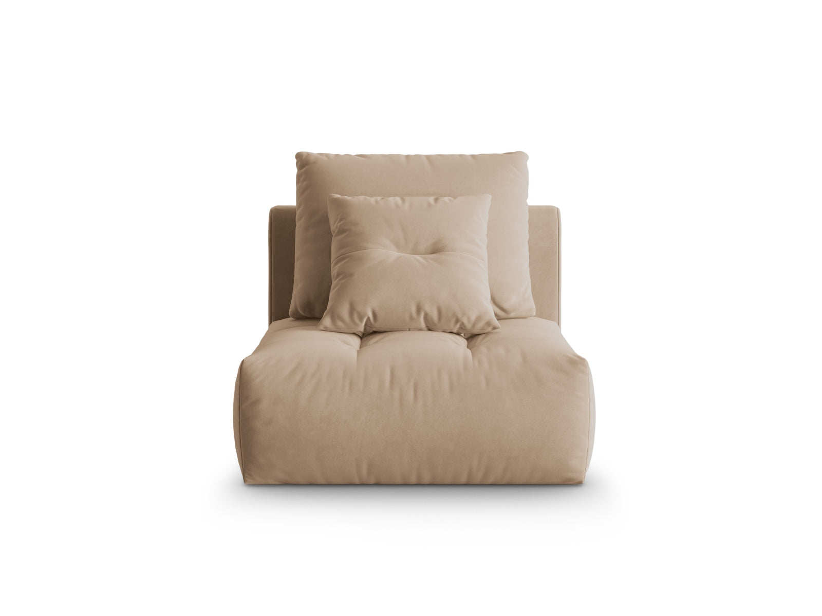 Bloom Velour Modul Armless 1 Sitzer in Sand präsentiert im Onlineshop von KAQTU Design AG. Modulares Sofa ist von Micadoni