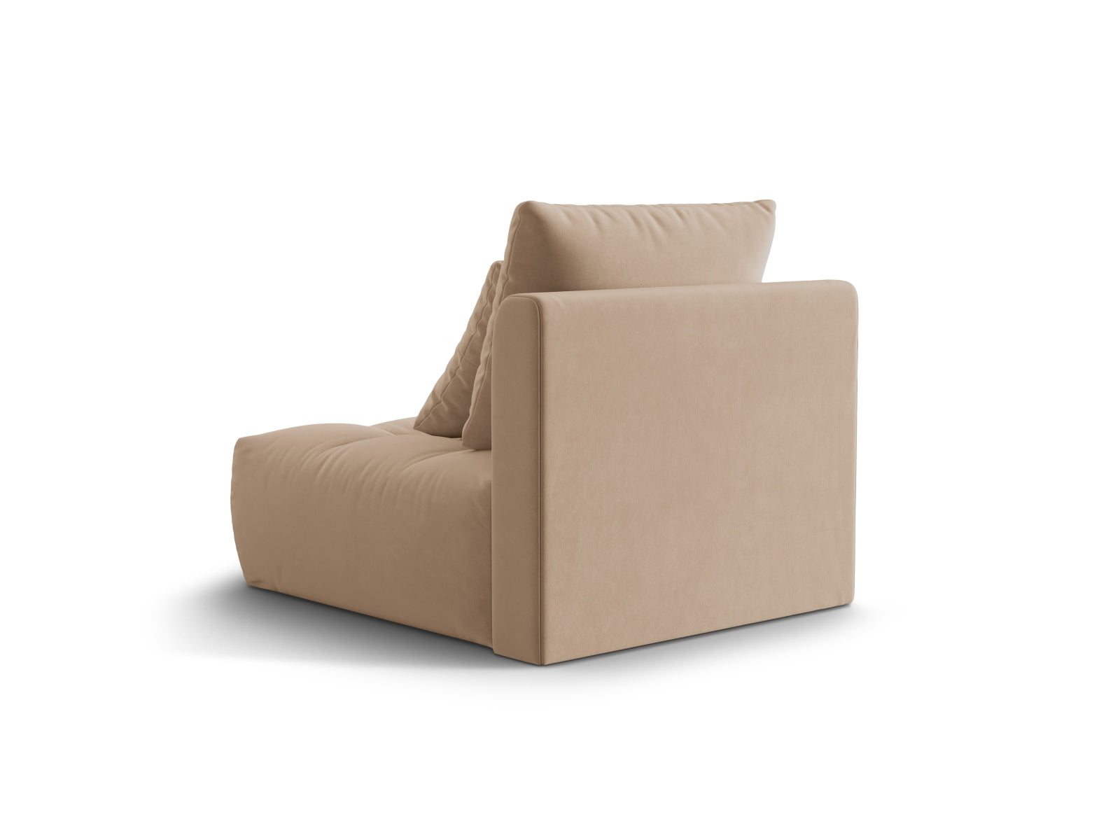 Bloom Velour Modul Armless 1 Sitzer in Sand präsentiert im Onlineshop von KAQTU Design AG. Modulares Sofa ist von Micadoni