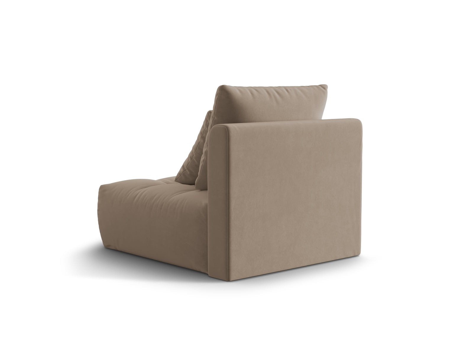 Bloom Velour Modul Armless 1 Sitzer in Light Brown präsentiert im Onlineshop von KAQTU Design AG. Modulares Sofa ist von Micadoni