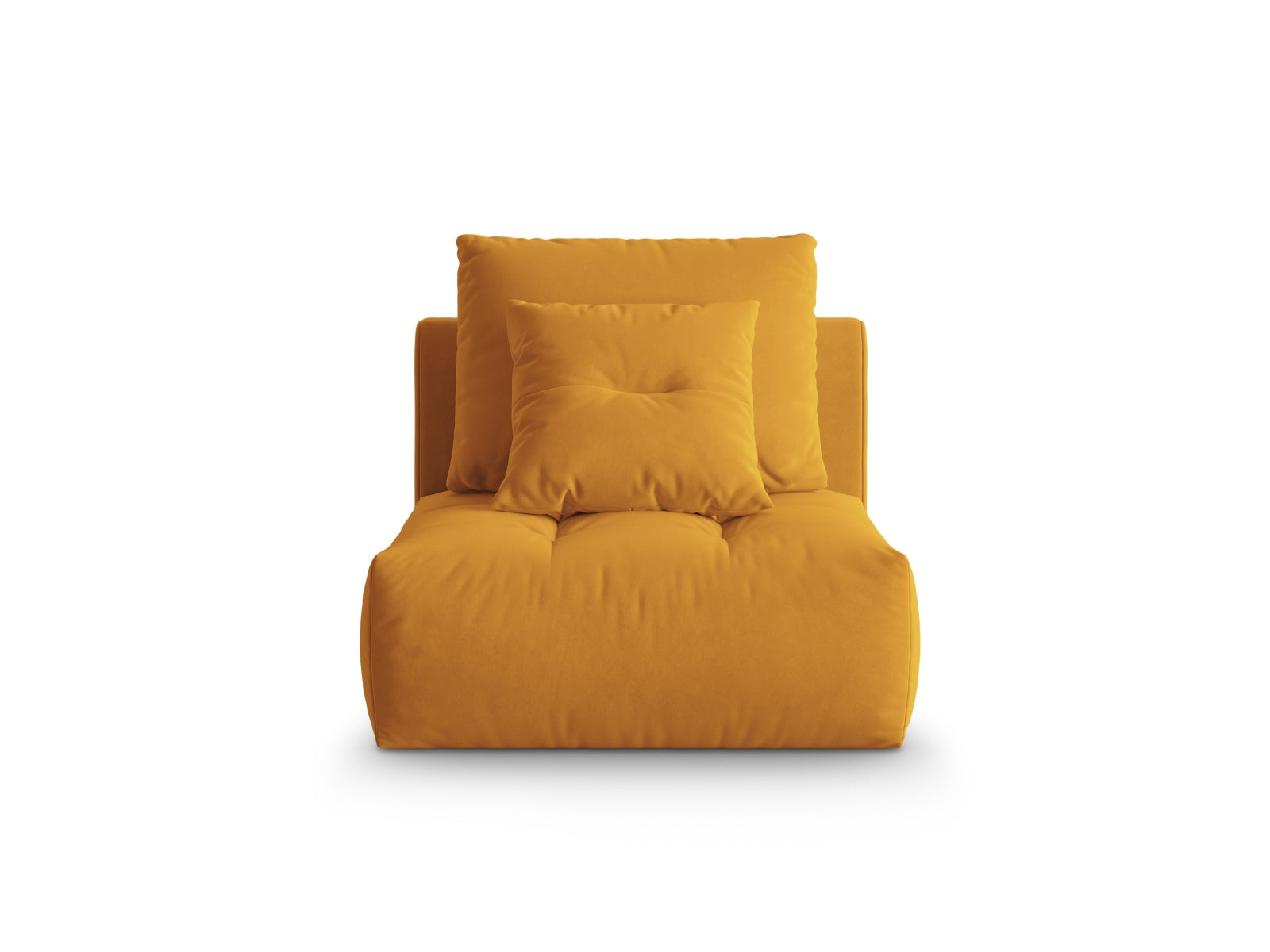 Bloom Velour Modul Armless 1 Sitzer in Yellow präsentiert im Onlineshop von KAQTU Design AG. Modulares Sofa ist von Micadoni