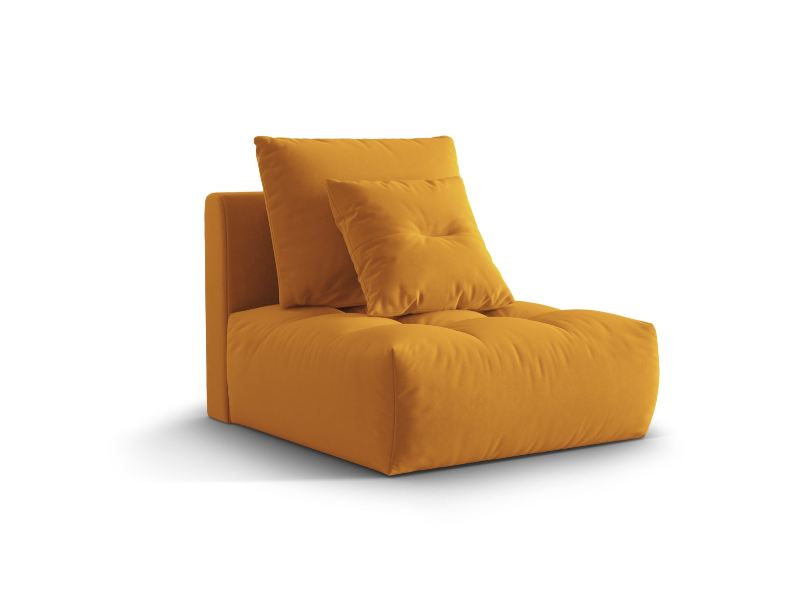 Bloom Velour Modul Armless 1 Sitzer in Yellow präsentiert im Onlineshop von KAQTU Design AG. Modulares Sofa ist von Micadoni