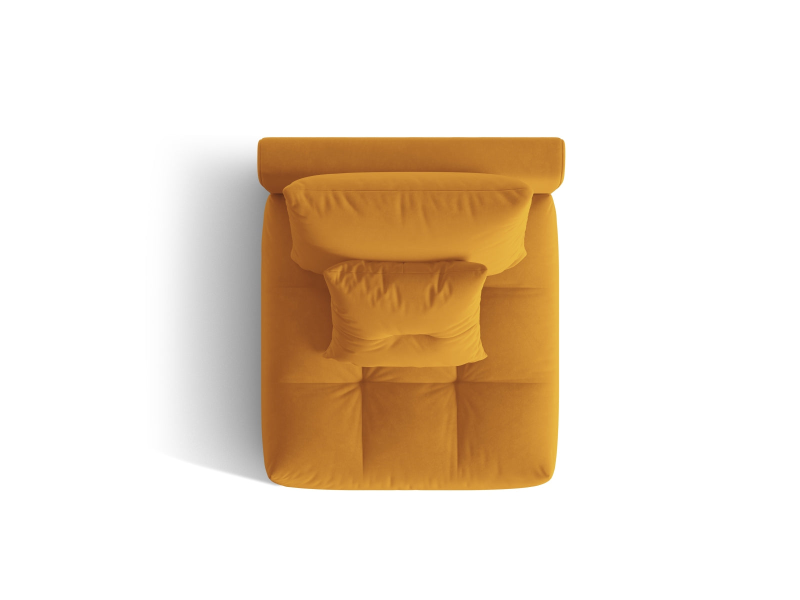 Bloom Velour Modul Armless 1 Sitzer in Yellow präsentiert im Onlineshop von KAQTU Design AG. Modulares Sofa ist von Micadoni