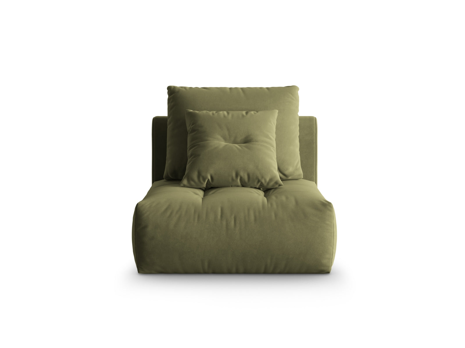 Bloom Velour Modul Armless 1 Sitzer in Light Green präsentiert im Onlineshop von KAQTU Design AG. Modulares Sofa ist von Micadoni