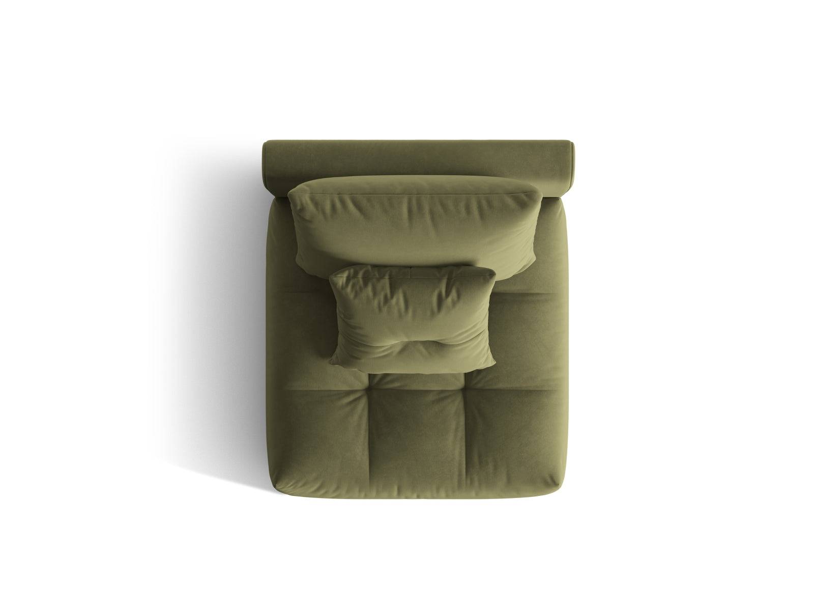 Bloom Velour Modul Armless 1 Sitzer in Light Green präsentiert im Onlineshop von KAQTU Design AG. Modulares Sofa ist von Micadoni