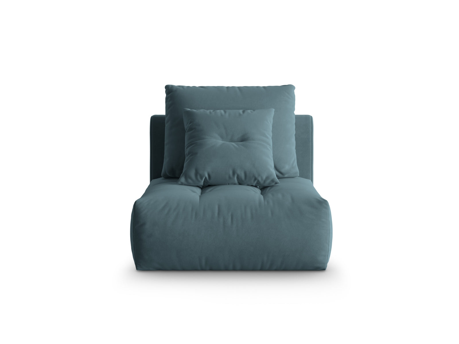 Bloom Velour Modul Armless 1 Sitzer in Pastel Blue präsentiert im Onlineshop von KAQTU Design AG. Modulares Sofa ist von Micadoni