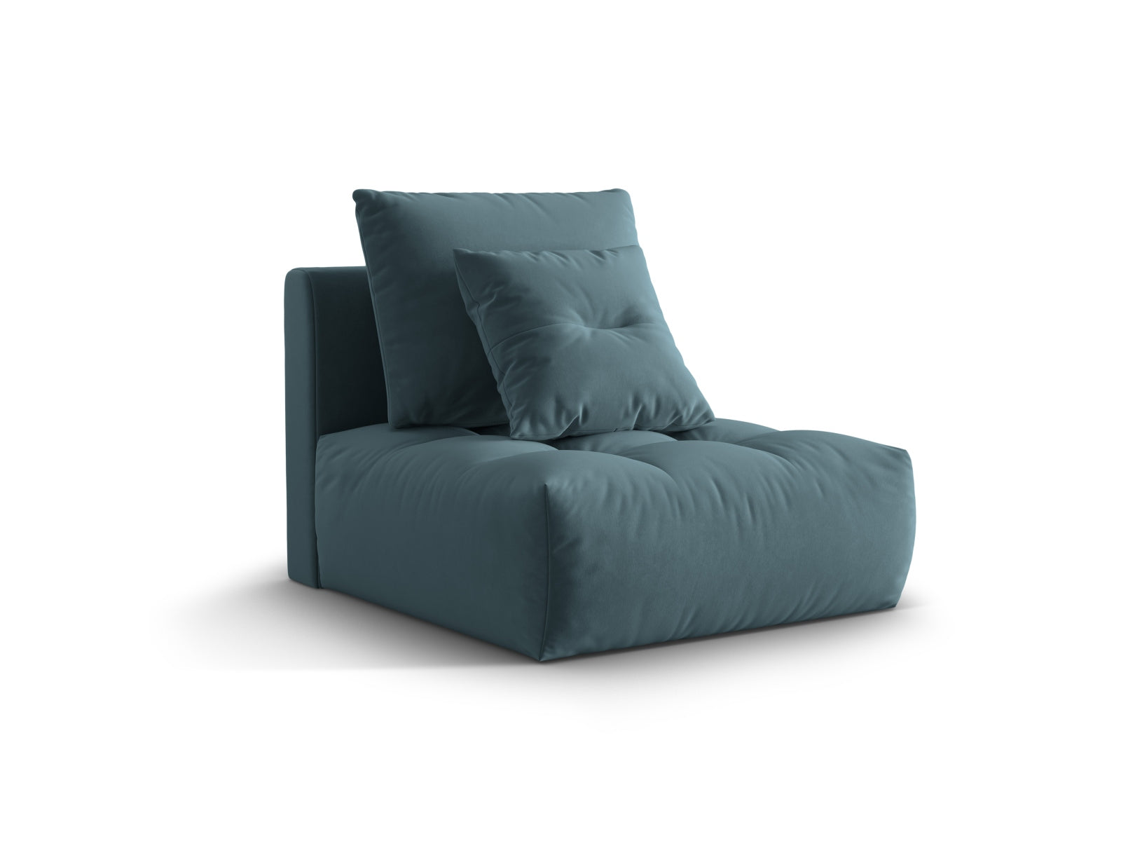 Bloom Velour Modul Armless 1 Sitzer in Pastel Blue präsentiert im Onlineshop von KAQTU Design AG. Modulares Sofa ist von Micadoni