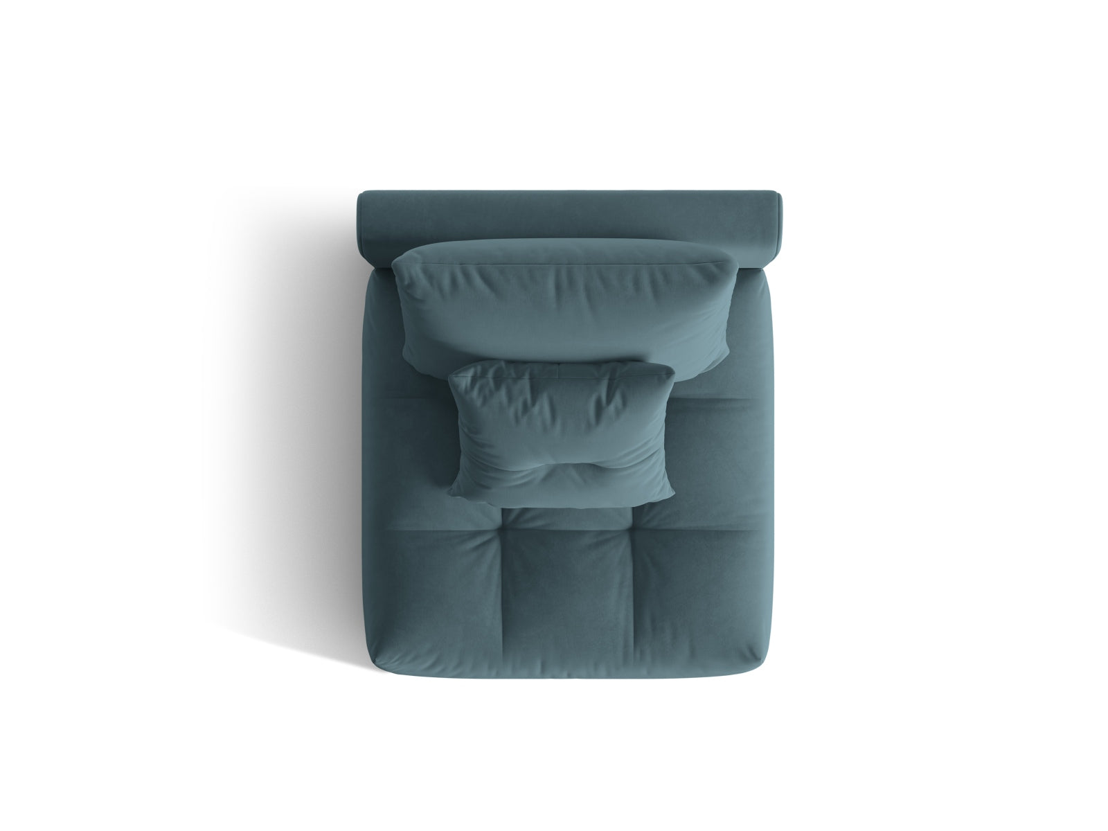 Bloom Velour Modul Armless 1 Sitzer in Pastel Blue präsentiert im Onlineshop von KAQTU Design AG. Modulares Sofa ist von Micadoni
