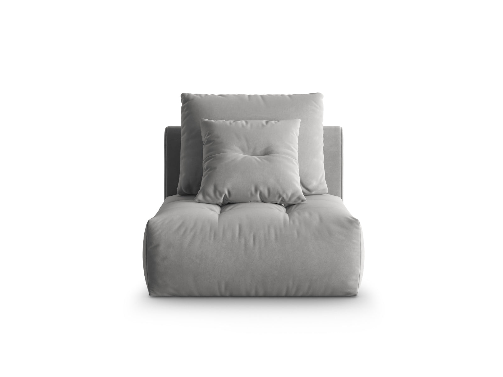 Bloom Velour Modul Armless 1 Sitzer in Grey präsentiert im Onlineshop von KAQTU Design AG. Modulares Sofa ist von Micadoni