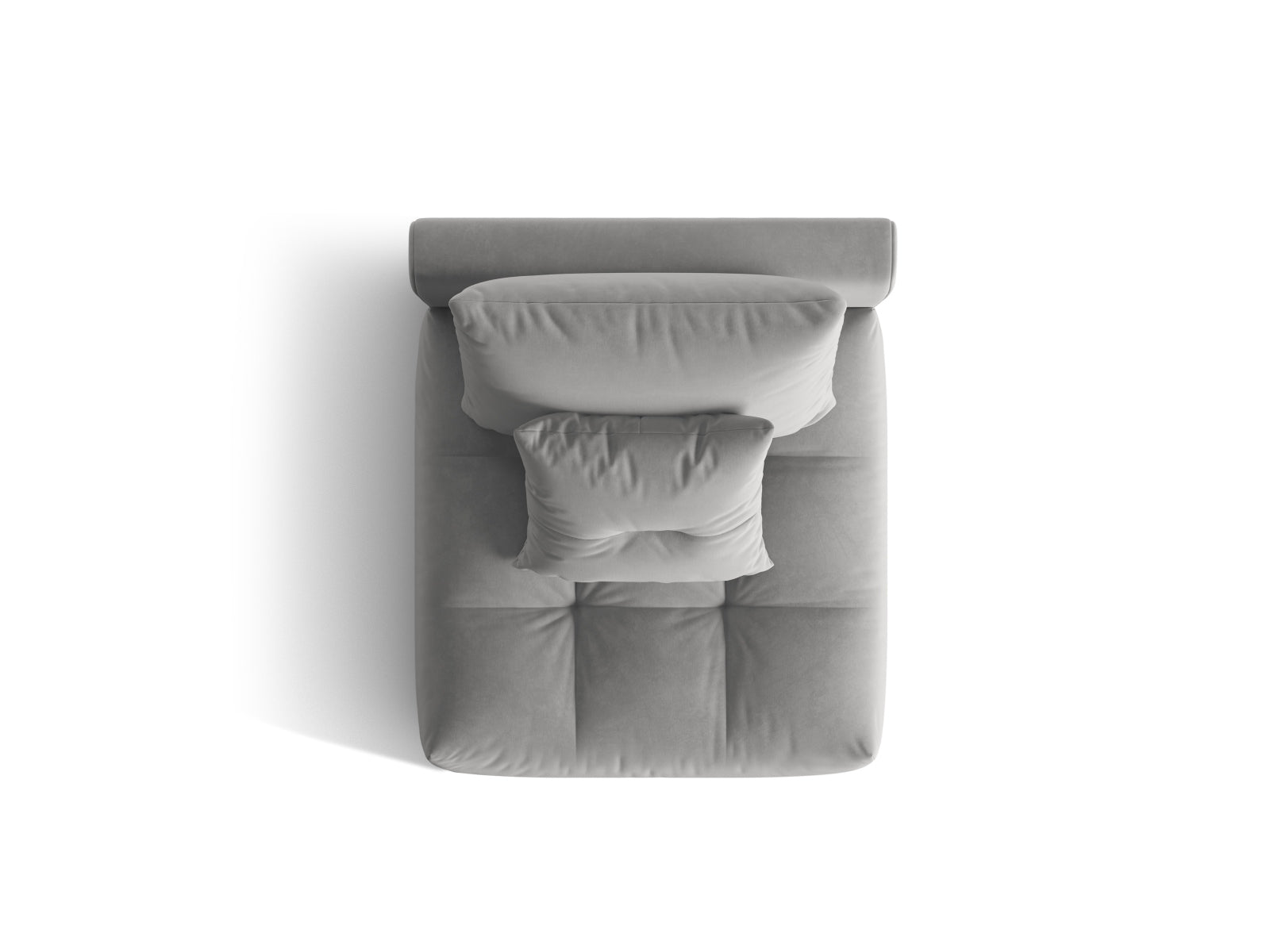 Bloom Velour Modul Armless 1 Sitzer in Grey präsentiert im Onlineshop von KAQTU Design AG. Modulares Sofa ist von Micadoni