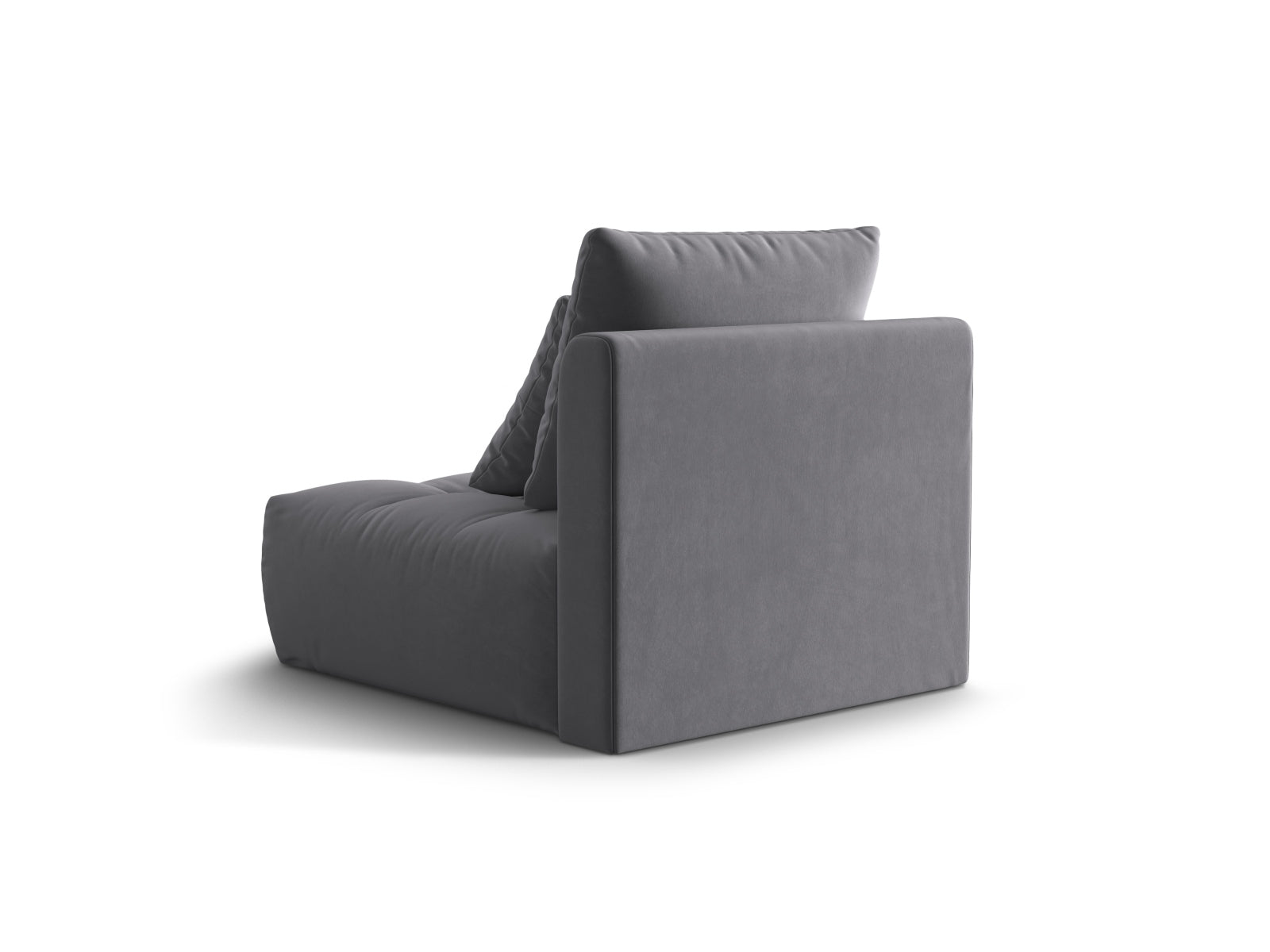 Bloom Velour Modul Armless 1 Sitzer in Dark Grey präsentiert im Onlineshop von KAQTU Design AG. Modulares Sofa ist von Micadoni