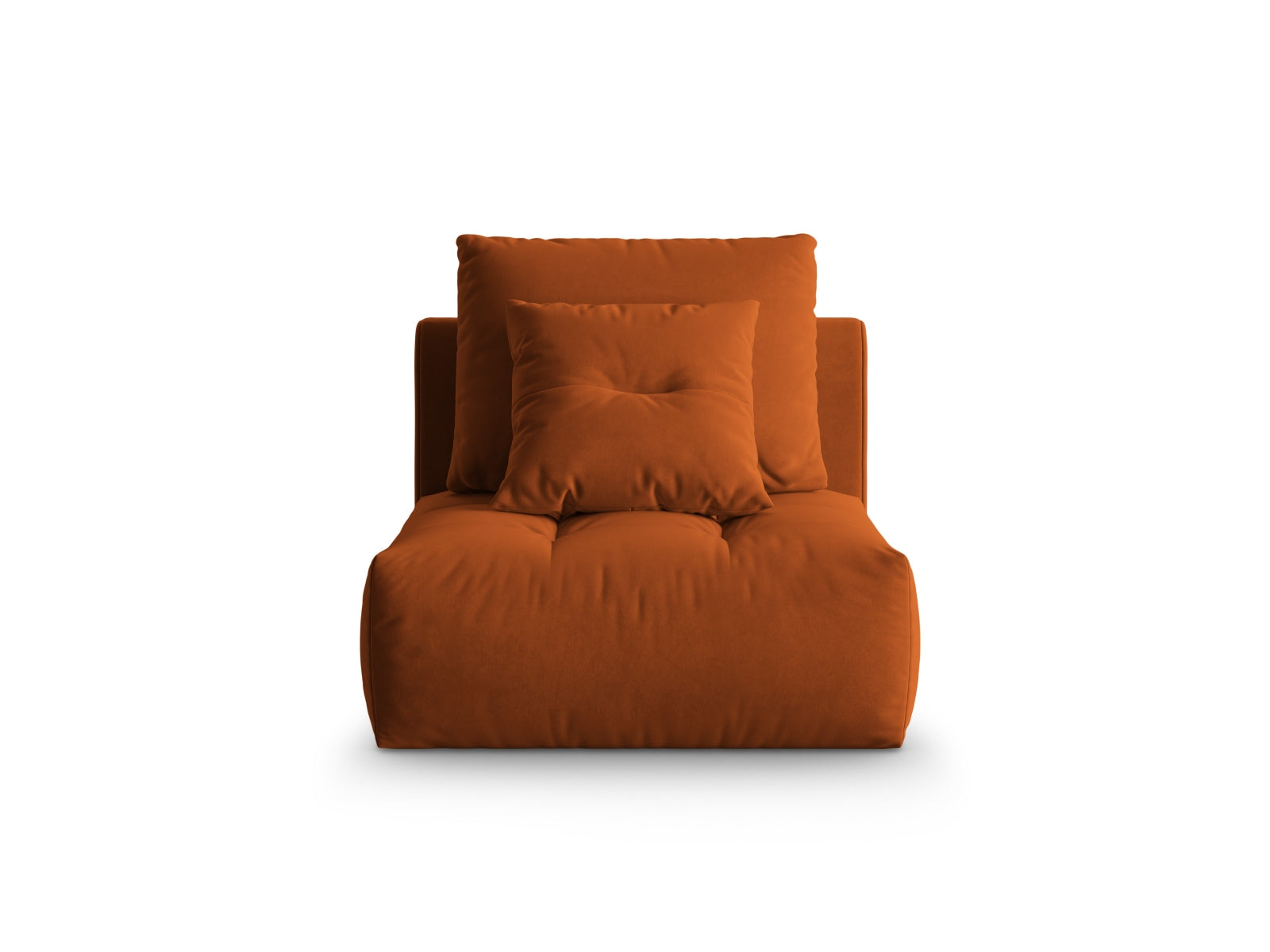 Bloom Velour Modul Armless 1 Sitzer in Terracotta präsentiert im Onlineshop von KAQTU Design AG. Modulares Sofa ist von Micadoni