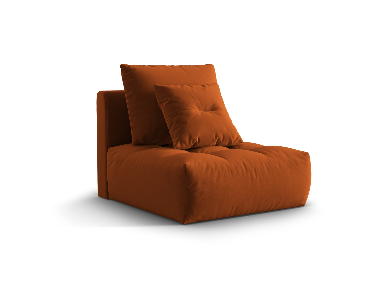Bloom Velour Modul Armless 1 Sitzer in Terracotta präsentiert im Onlineshop von KAQTU Design AG. Modulares Sofa ist von Micadoni