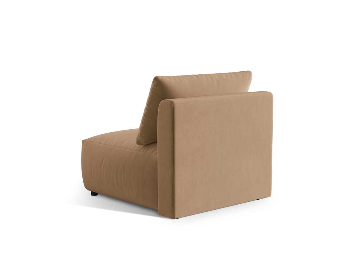 Chris Velour Modul Armless 1 Sitzer in Sand-Casino präsentiert im Onlineshop von KAQTU Design AG. Modulares Sofa ist von Micadoni
