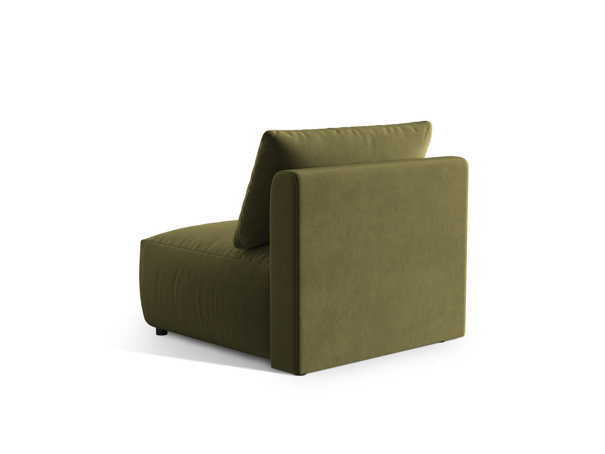 Chris Velour Modul Armless 1 Sitzer in Light Green-Casino präsentiert im Onlineshop von KAQTU Design AG. Modulares Sofa ist von Micadoni