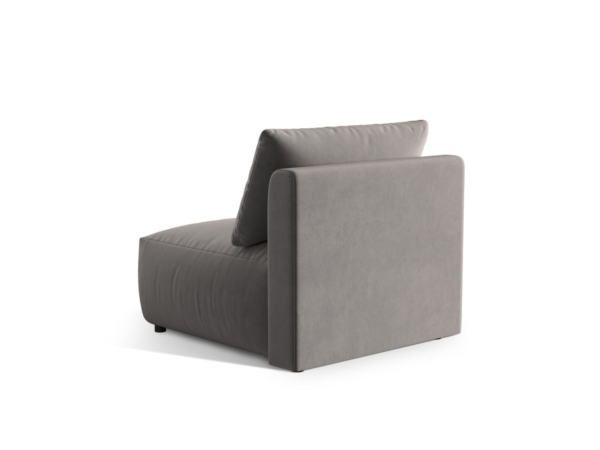 Chris Velour Modul Armless 1 Sitzer in Grey-Casino präsentiert im Onlineshop von KAQTU Design AG. Modulares Sofa ist von Micadoni