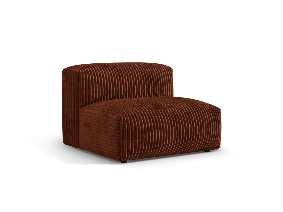 Martina Modul Armless 1 Sitzer in Brick-Tilia präsentiert im Onlineshop von KAQTU Design AG. Modulares Sofa ist von Micadoni