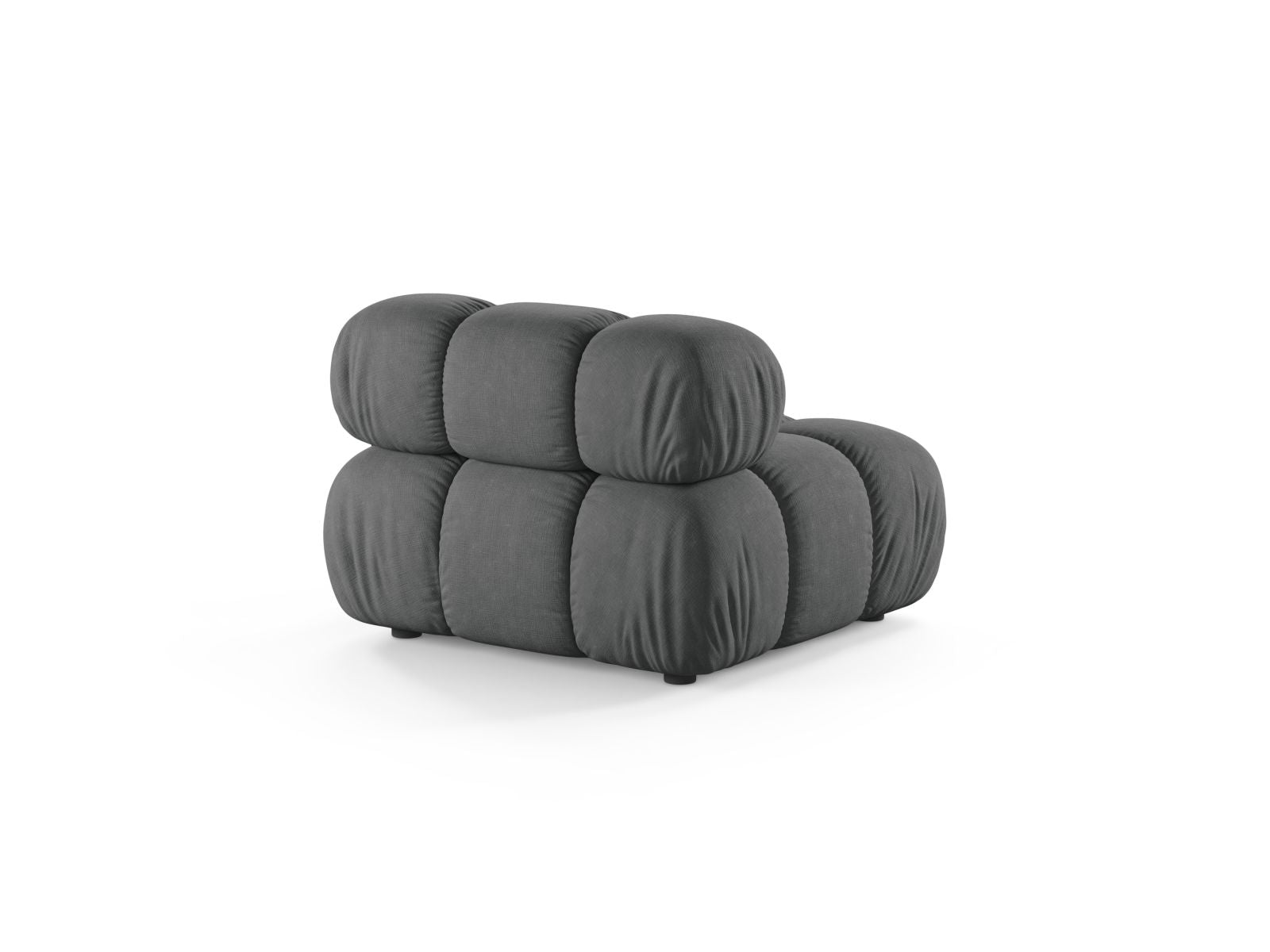 Elegantes 1-Sitzer Modul ohne Armlehnen in zeitgemäßem Grau, ideal für individuelle Sofa-Layouts und moderne Einrichtungsideen.