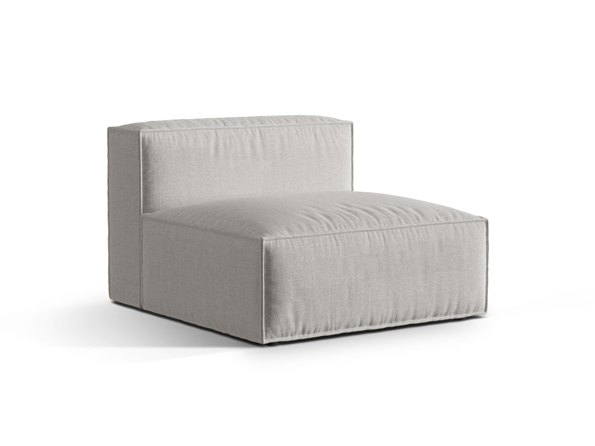 1-Sitzer Modul Armless Nuria in Light Grey-Liberty präsentiert im Onlineshop von KAQTU Design AG. Modulares Sofa ist von Micadoni