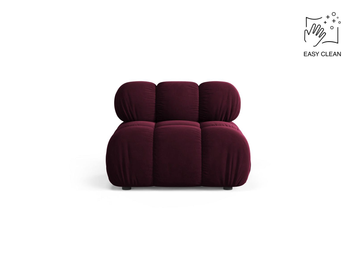 1-Sitzer Modul Armless Bellis in Burgundy-Venus präsentiert im Onlineshop von KAQTU Design AG. Modulares Sofa ist von Micadoni