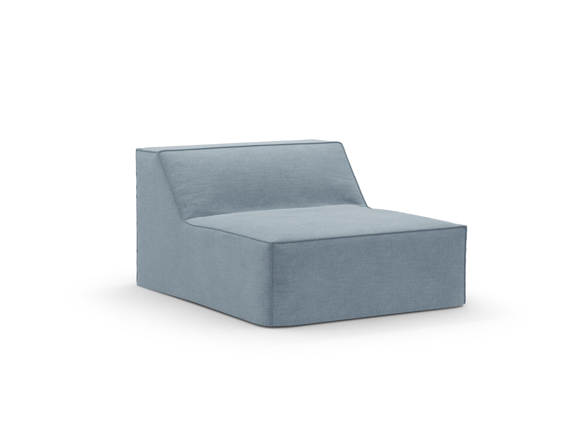 Jodie Modul Armless 1 Sitzer mit abnehmbaren Bezug in Muted Blue-LINS präsentiert im Onlineshop von KAQTU Design AG. Modulares Sofa ist von Micadoni