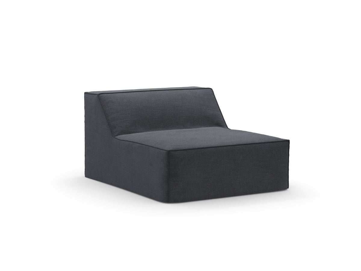 Jodie Modul Armless 1 Sitzer mit abnehmbaren Bezug in Grey und Blue-LINS präsentiert im Onlineshop von KAQTU Design AG. Modulares Sofa ist von Micadoni