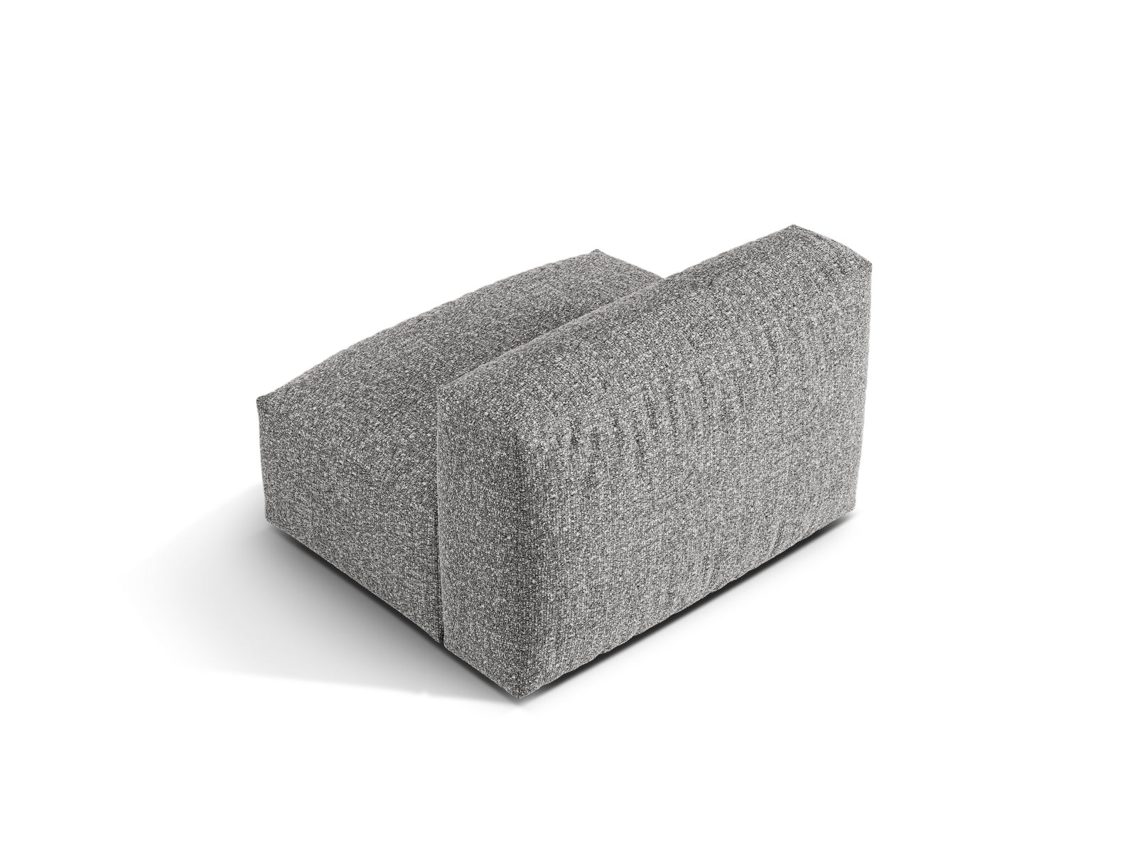 Elegantes 1-Sitzer Sofa Martina in modernem Graphit, ideal für kreative Wohnkonzepte und flexible Raumgestaltung.