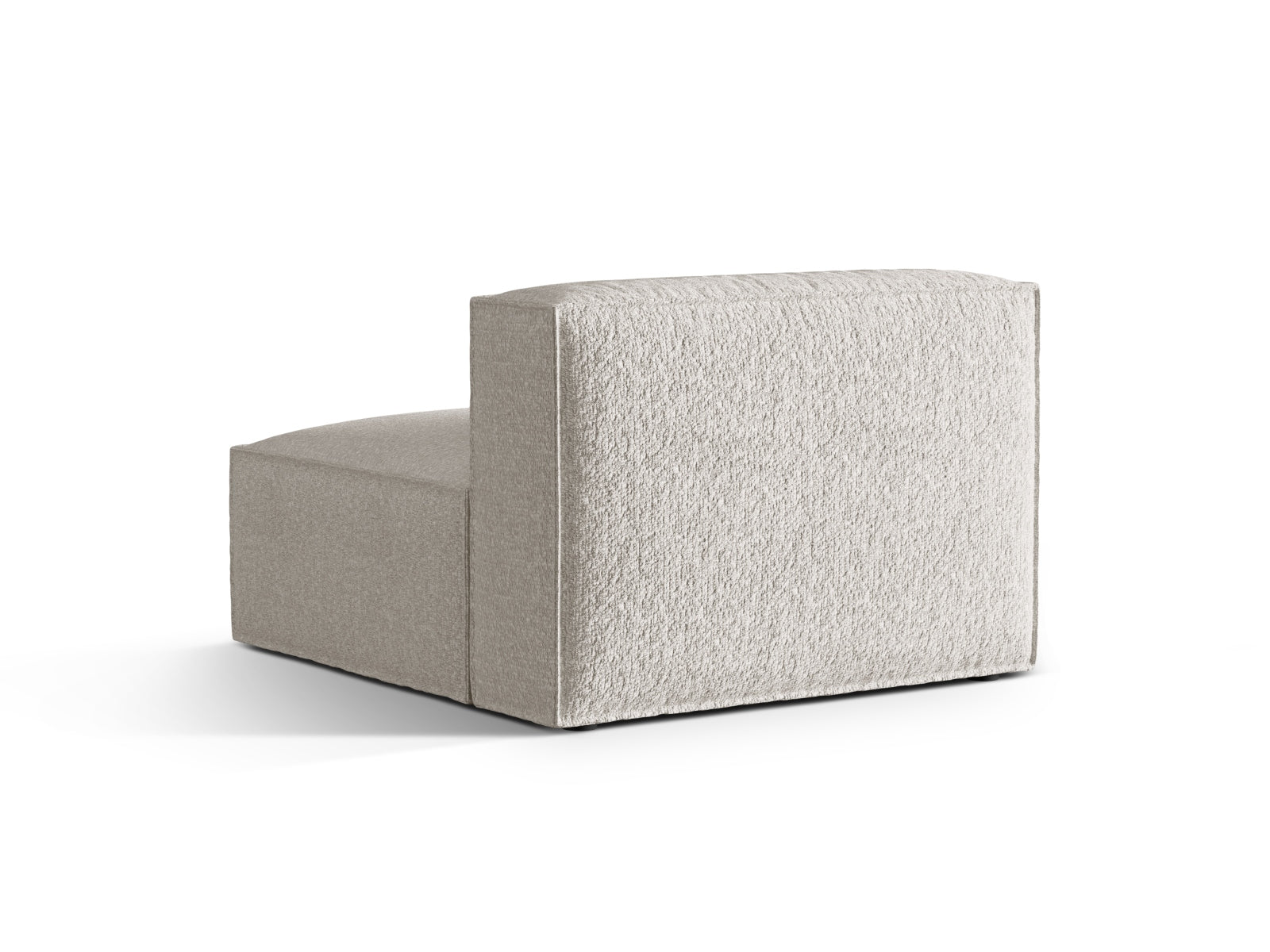 Stylischer Nuria Modul Armless 1 Sitzer in einem ansprechenden Grau-Beige, perfekt für kreative Raumgestaltungen und individuelle Sofalösungen.