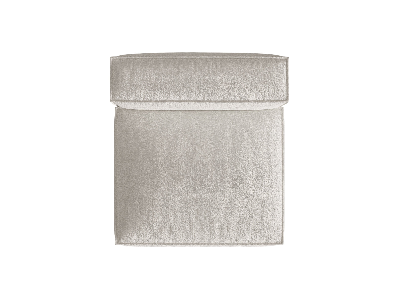 Eleganter Nuria Modul Armless 1 Sitzer in modernem Grau-Beige, ideal für flexible Wohnkonzepte und stilvolle Einrichtungsideen.