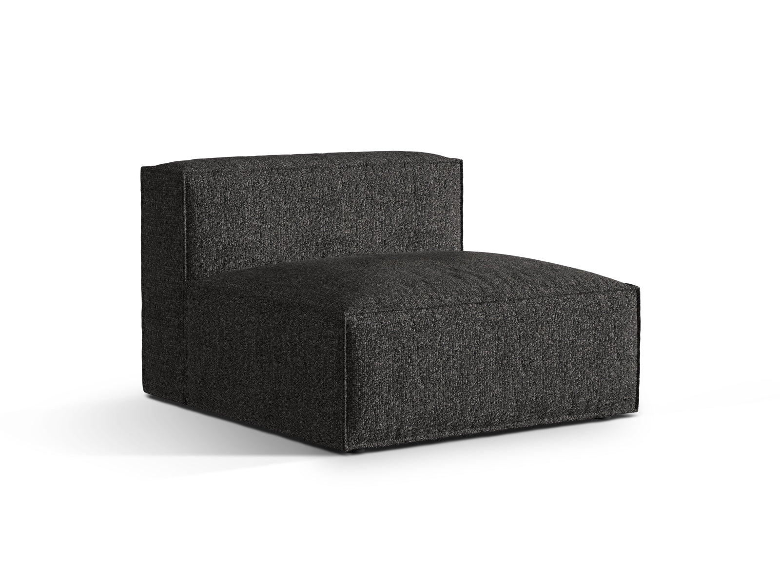 Eleganter Nuria Modul Armless 1 Sitzer in Anthrazit, ideal für moderne Wohnräume, erhältlich bei KAQTU Design AG.