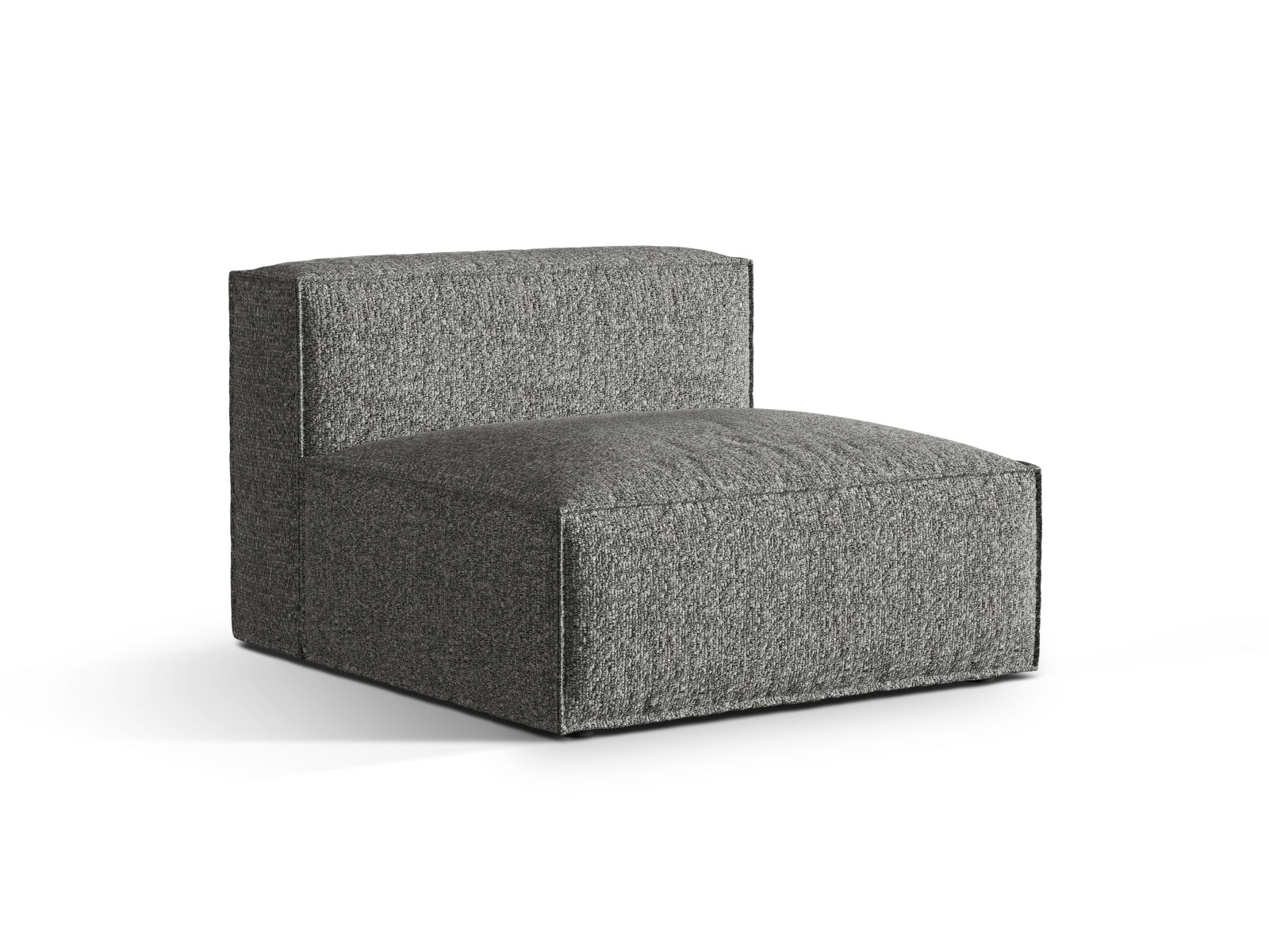Eleganter Nuria Modul Armless 1 Sitzer in Graphit, ideal für moderne Wohnräume. Teil der vielseitigen Sofaserie von Micadoni.