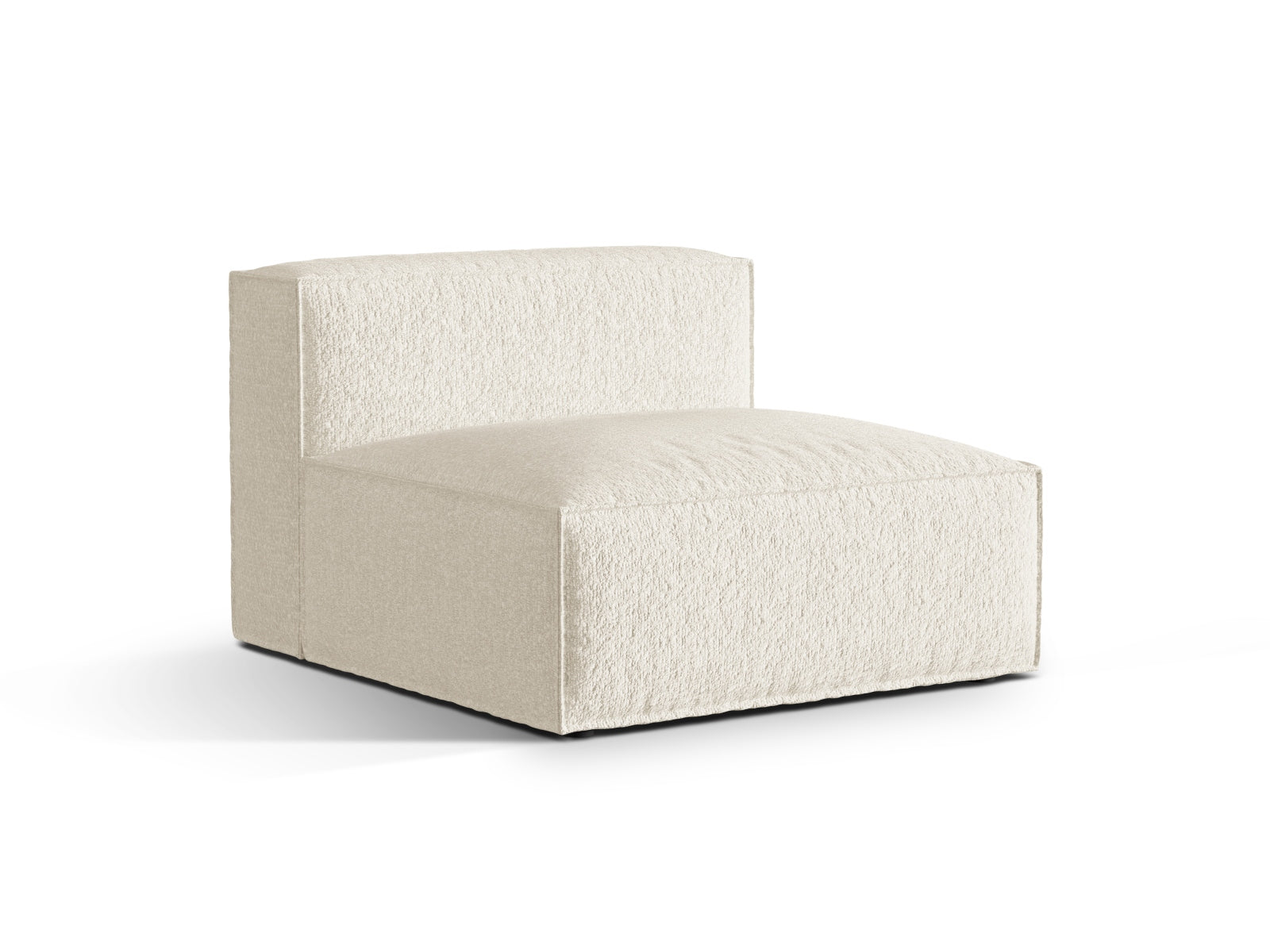 Eleganter Nuria Modul Armless 1 Sitzer in Ivory-Monet, ideal für moderne Wohnräume. Teil der vielseitigen Sofaserie von Micadoni.