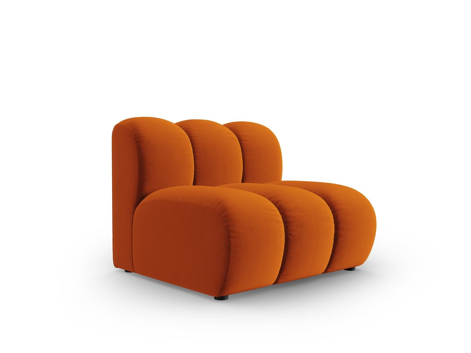 Lupine Velour Modul Armless 1 Sitzer in Terracotta präsentiert im Onlineshop von KAQTU Design AG. Modulares Sofa ist von Micadoni