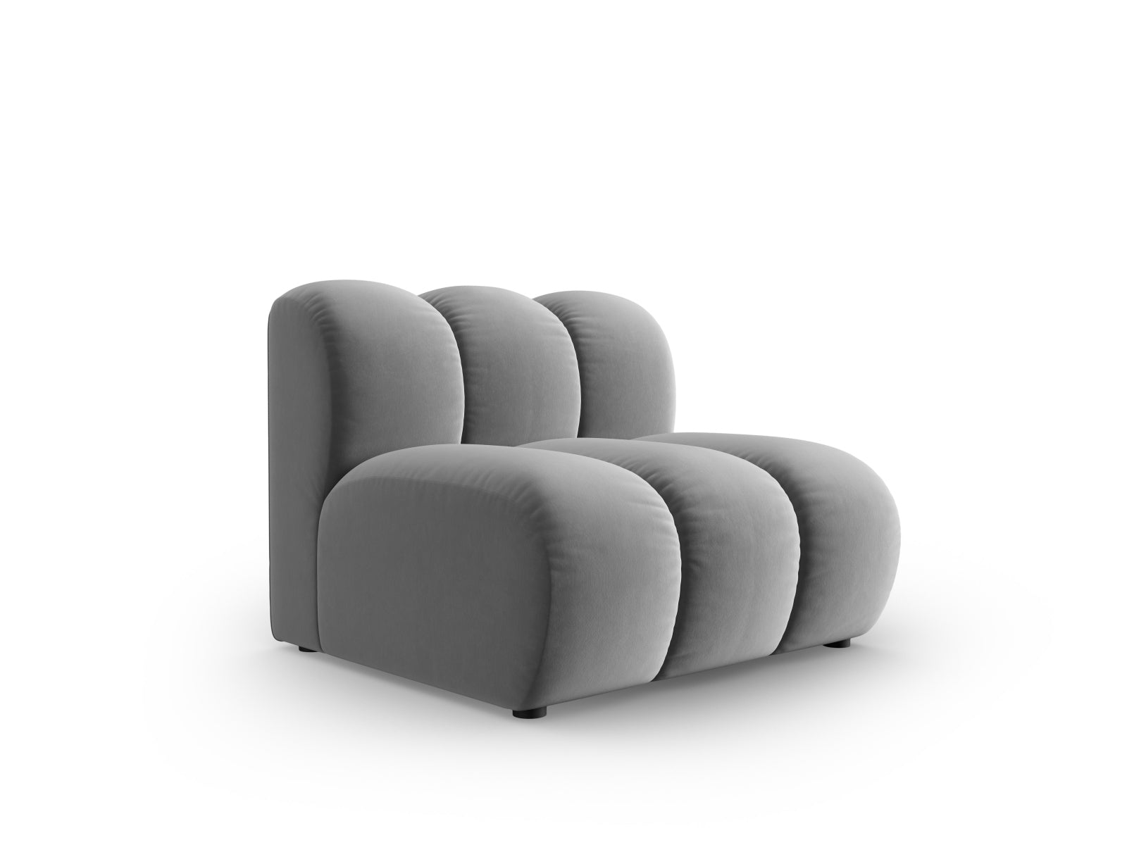 Lupine Velour Modul Armless 1 Sitzer in Grey präsentiert im Onlineshop von KAQTU Design AG. Modulares Sofa ist von Micadoni